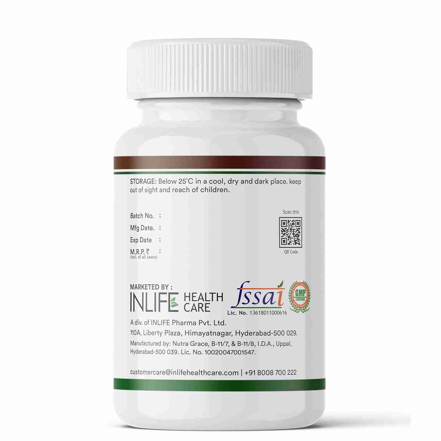 Inlife | Silk Oil Veg Omega 3 6 9 Capsules, Daily Health Supplement for Heart Health, Men Women, 500mg | 60 Veg Cap (Pack of 1, 60)