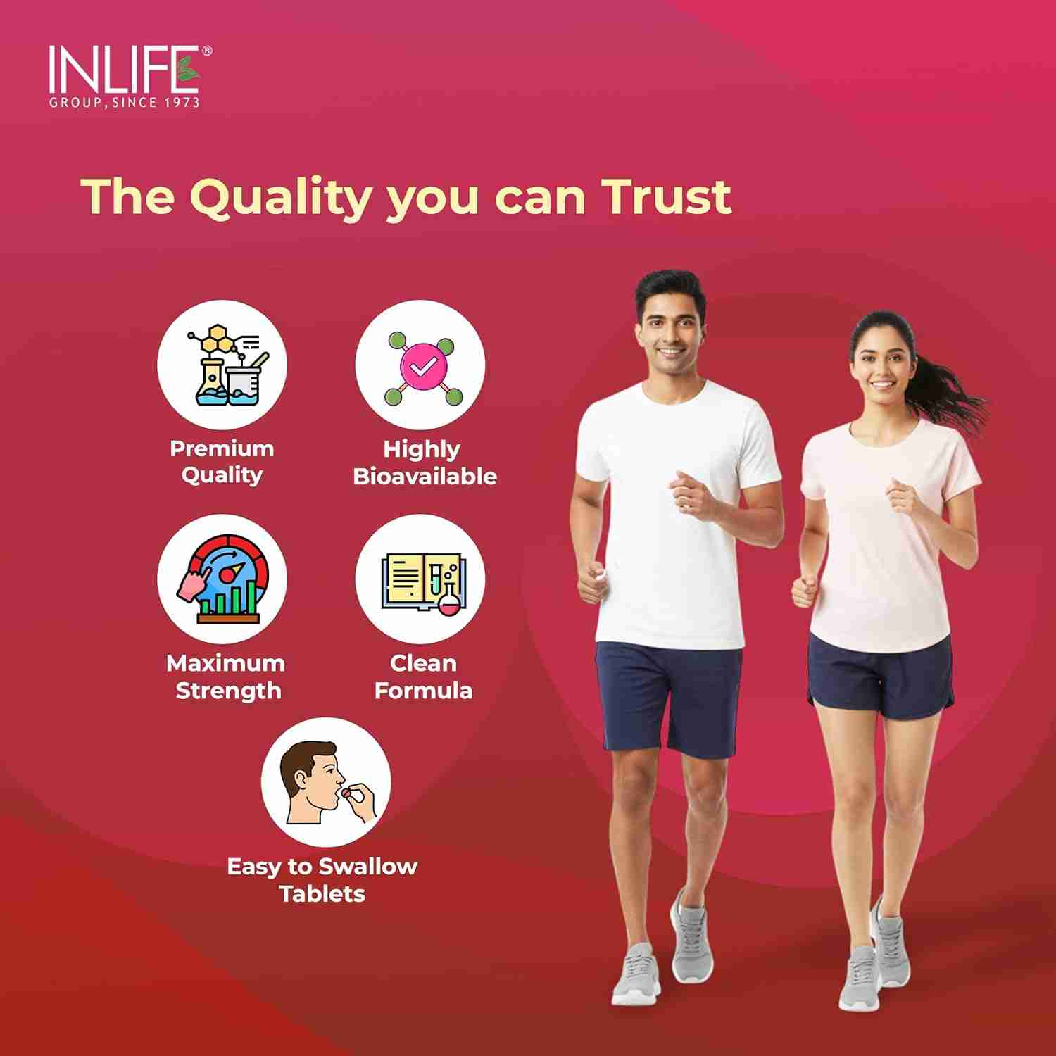 Inlife | Vitamin B12 With Alpha Lipoic Acid, Folic Acid, Inositol, B1, B5 & B6 Supplements Tablet, Supports Nerve Health, Immunity for Men & Women | 120 Tablets (Vit B12, Pack of 1)