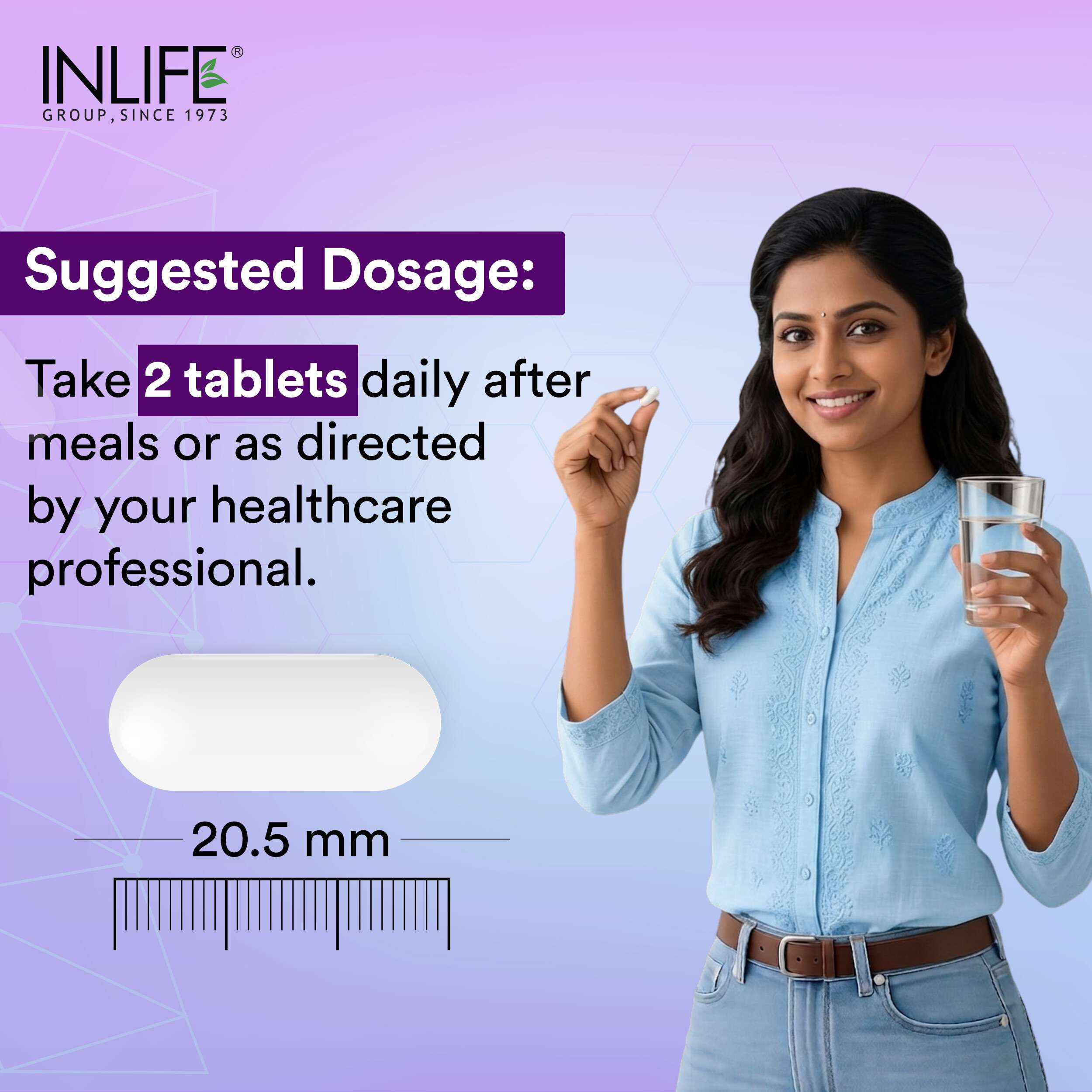 Inlife | Magnesium Glycinate 2000mg Chelated Forte | Bisglycinate Form | Muscle Recovery Sleep & Nerve Health | Men Women | 120 Tab