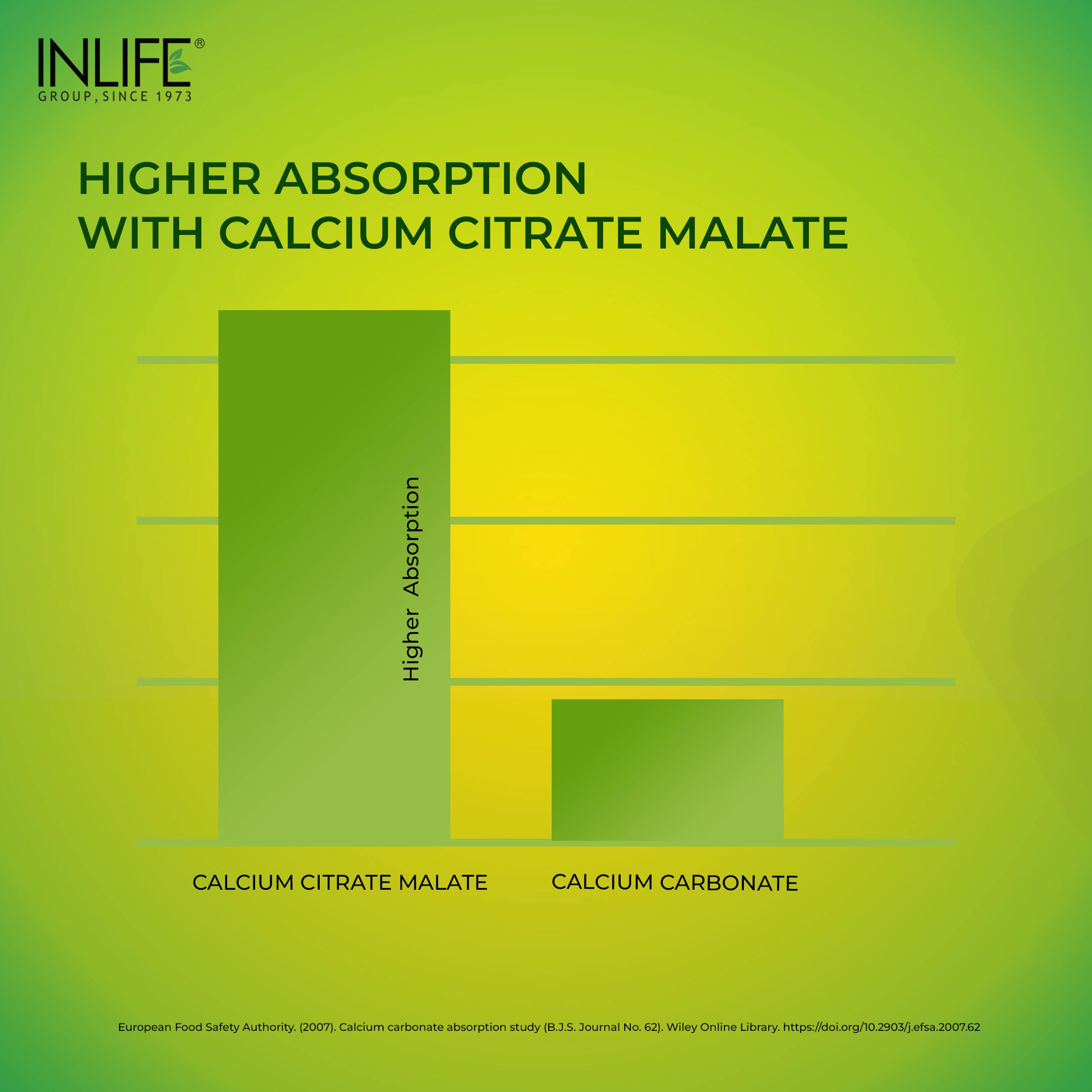 Inlife | Calcium Magnesium Zinc | Vitamin D2 B12 Folic Acid K2 MK7 | Bone Muscle & Joint Health Support | Men Women | 60 Tab