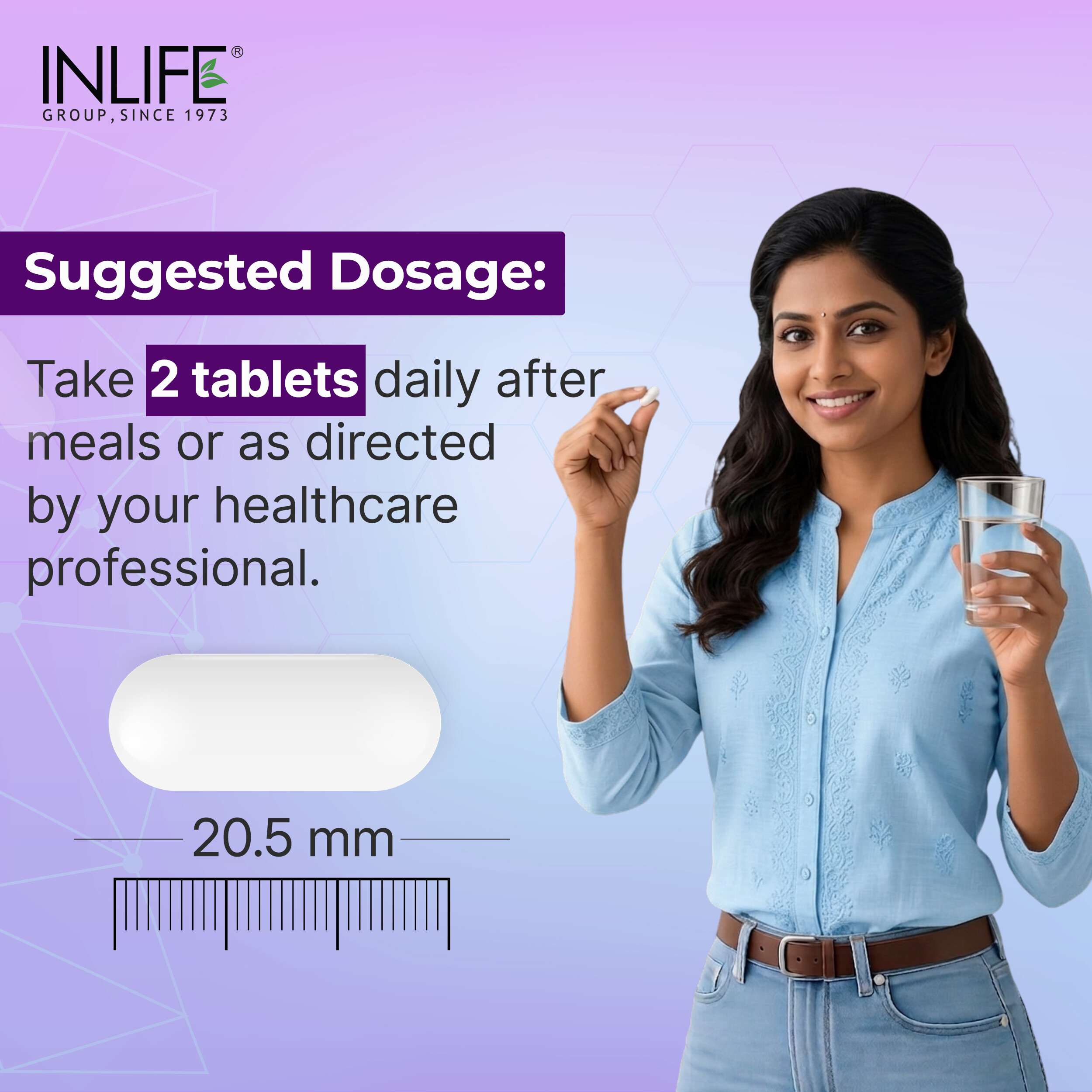 Inlife | Magnesium Glycinate 2000mg Chelated Forte | Bisglycinate Form | Muscle Recovery Sleep & Nerve Health | Men Women | 60 Tab