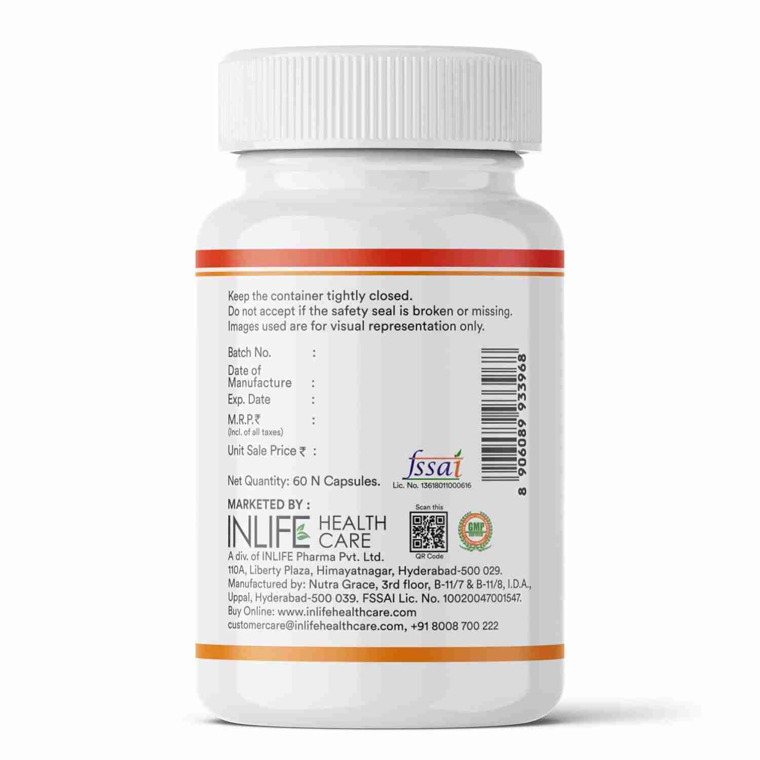 Inlife | Lutein (10mg) and Zeaxanthin (2mg) Supplements with Vitamin A, Lycopene, Algal DHA & Pumpkin Seed Oil | Supports Eye Health & Sleep, Cognitive Function | 60 Veg Capsules
