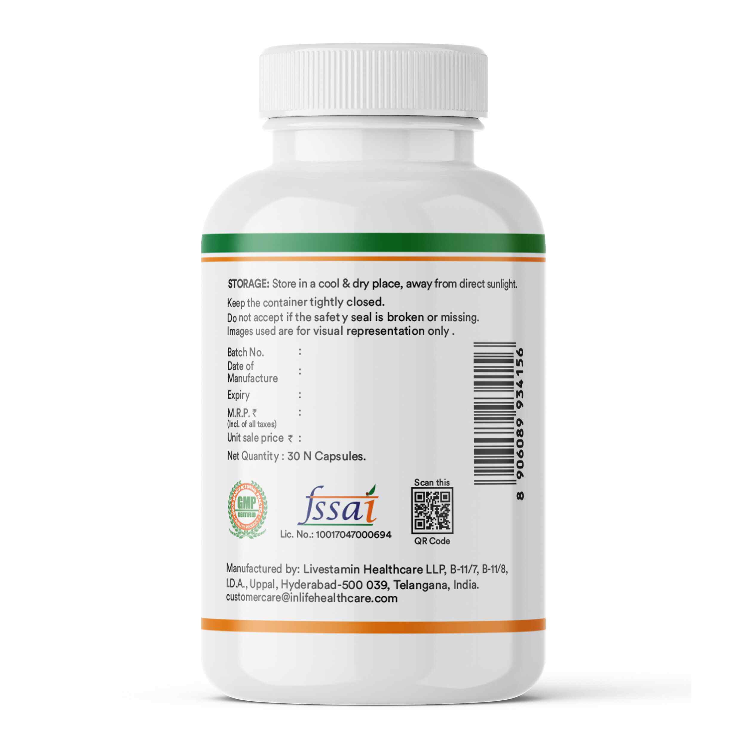 Inlife | Prebiotic & Probiotic Forte 25 Billion CFU | 14 Strains with Lactobacillus Reuteri | Gut Digestive & Immune Health | Men Women | 30 Veg Cap