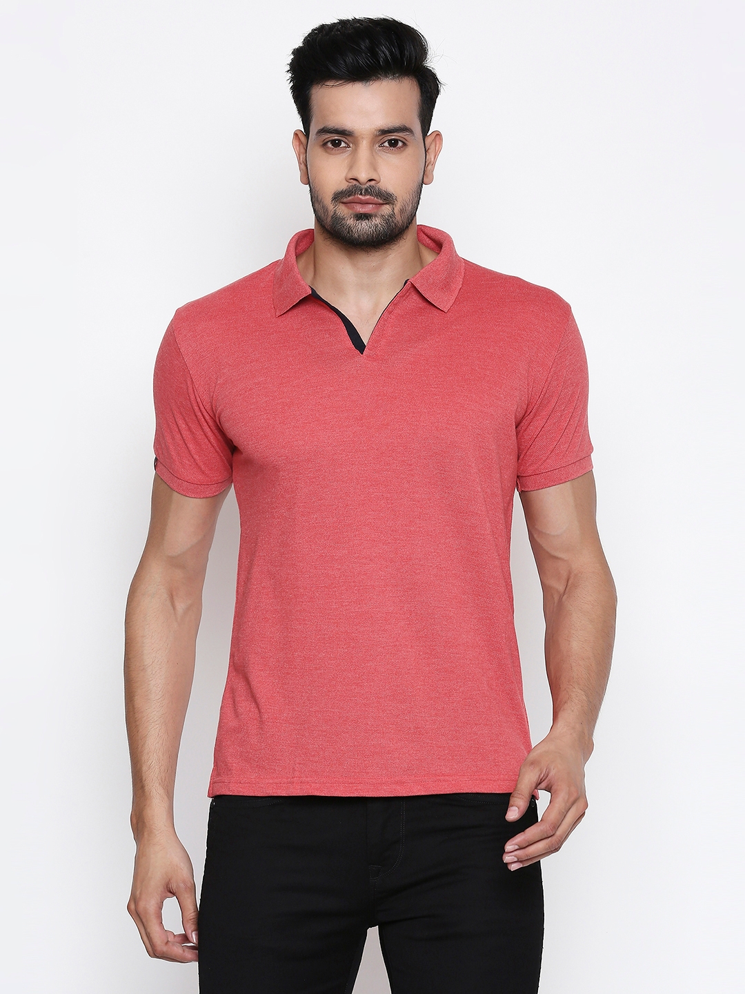 Integriti | Integriti Red Slim Fit Men's T-Shirts 0