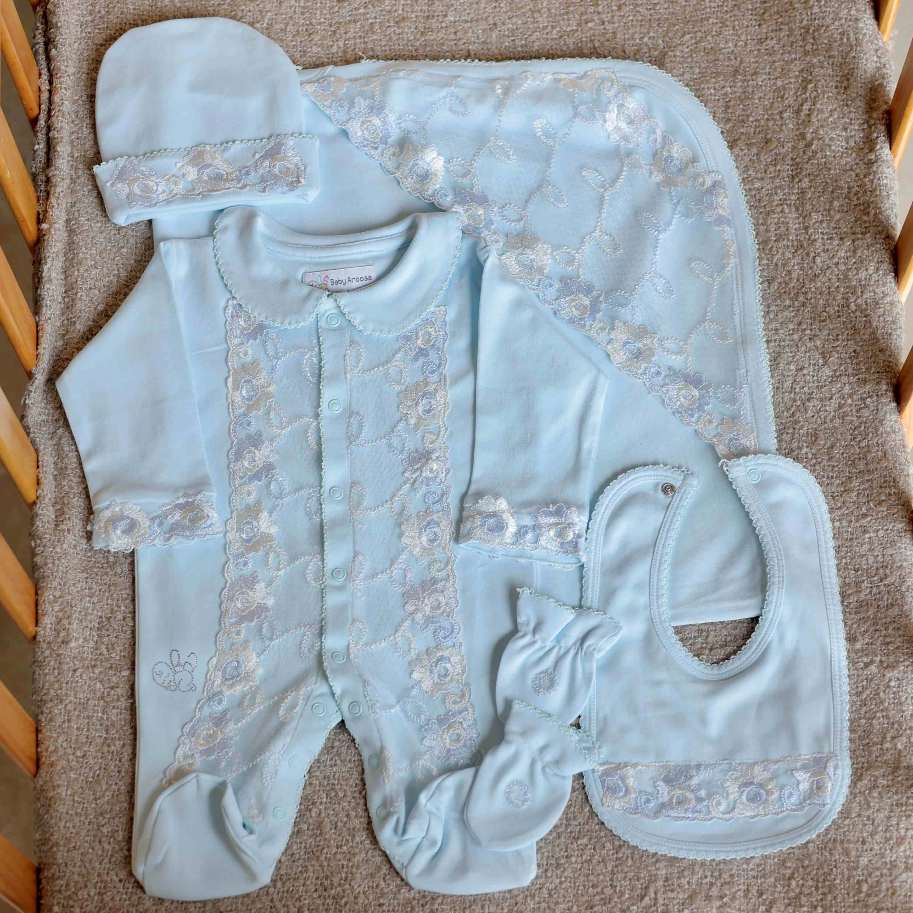 Ocean Breeze Lace Romper Set