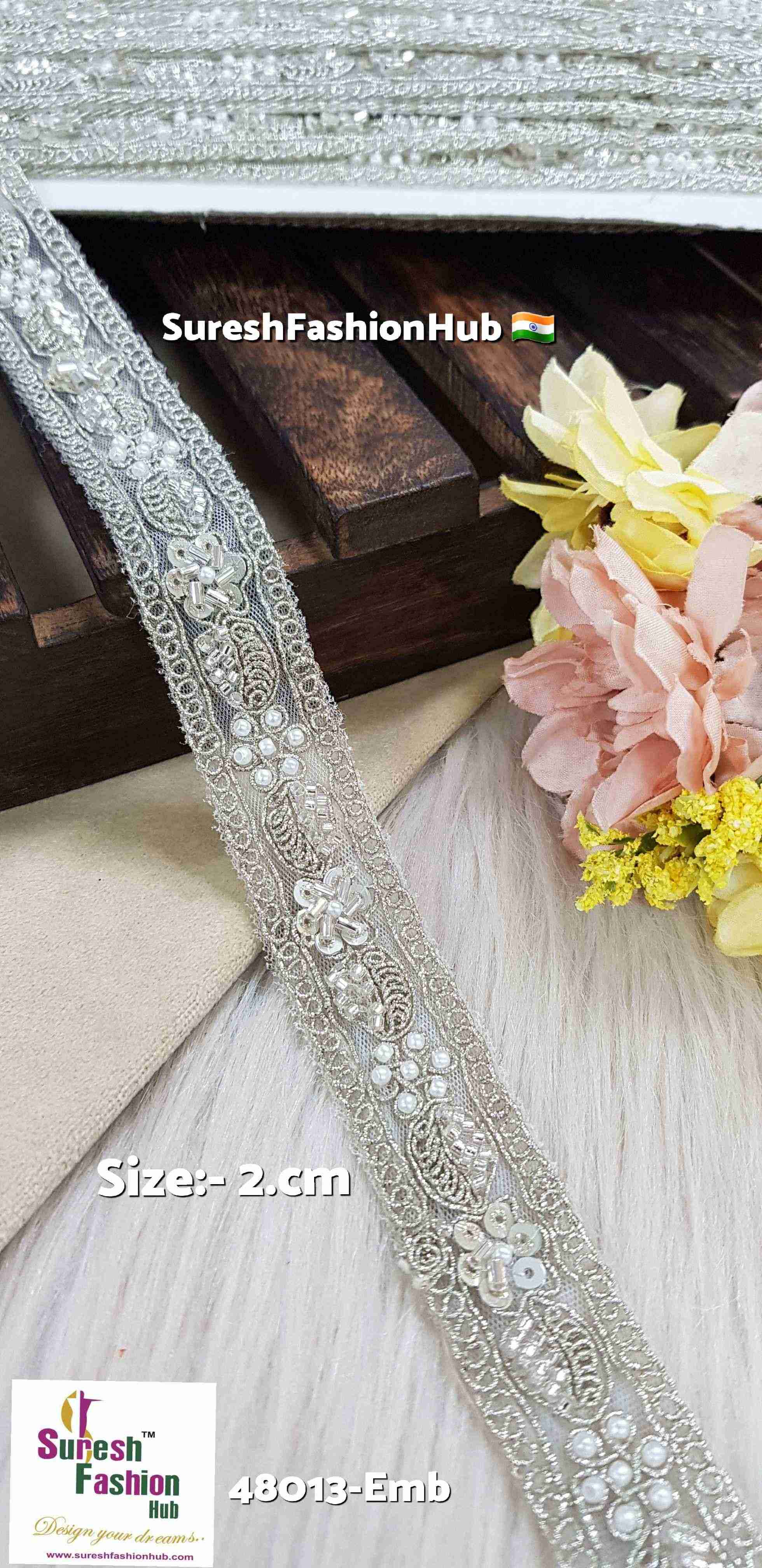  Water Silver Scalloped Beauty Lace