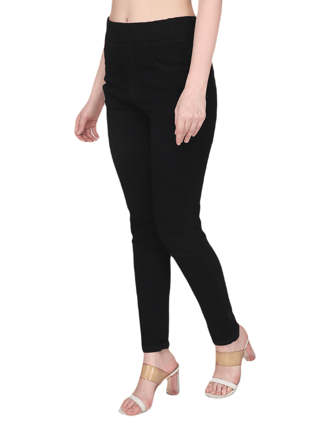 Albion By CnM Women Stretchable Black Denim Jegging