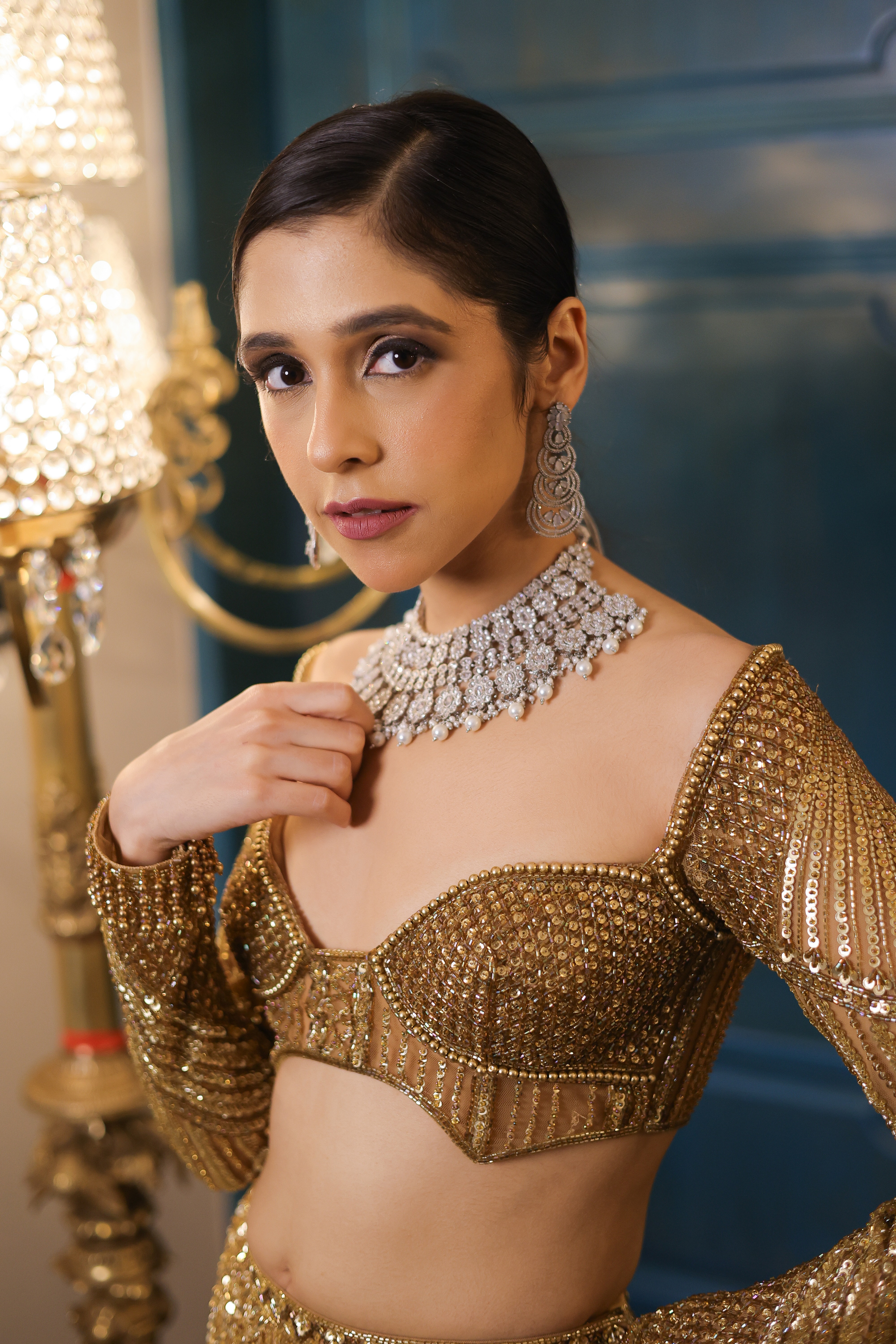 Stella Gold Fishcut Lehenga