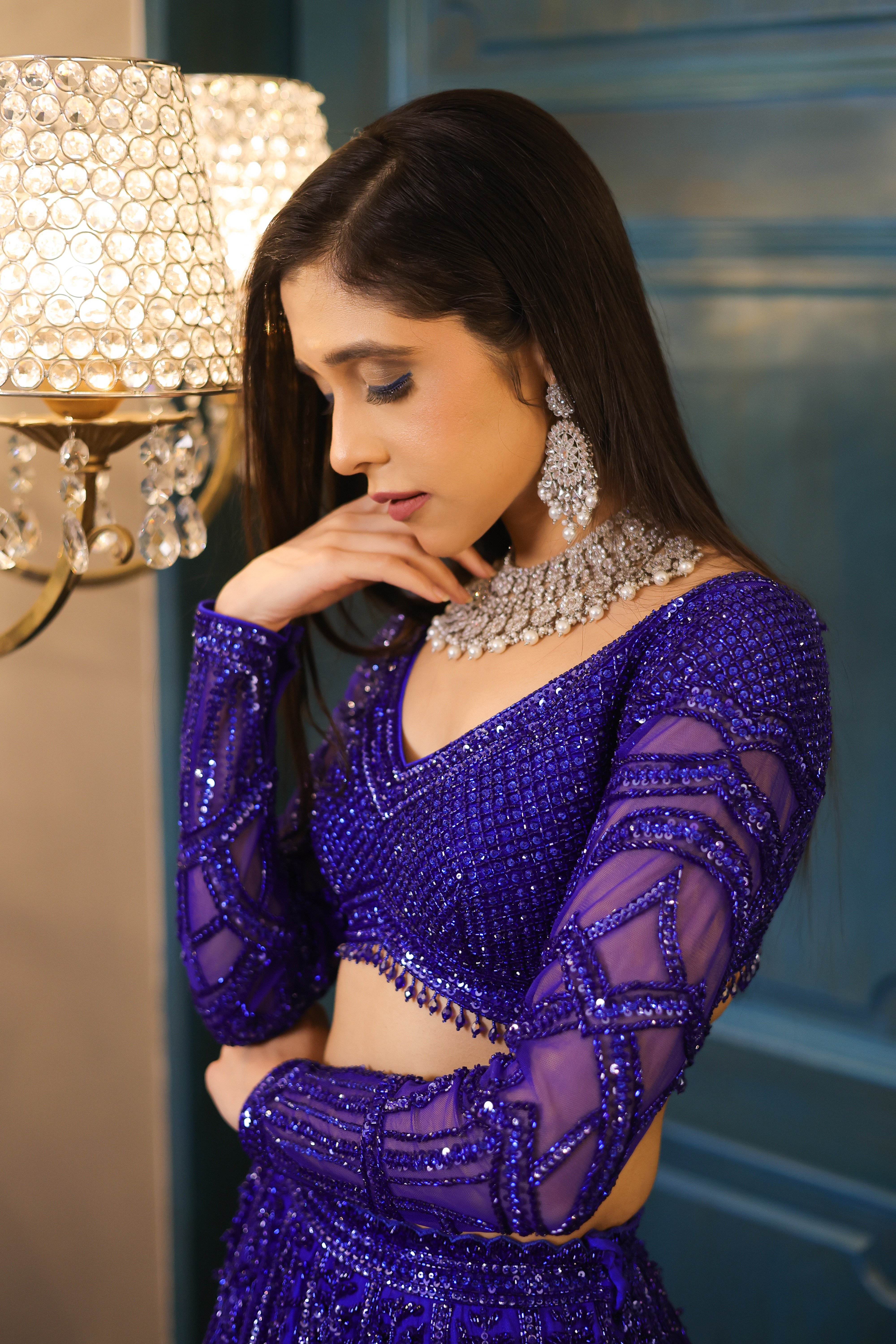 Sanjana Blue Lehenga