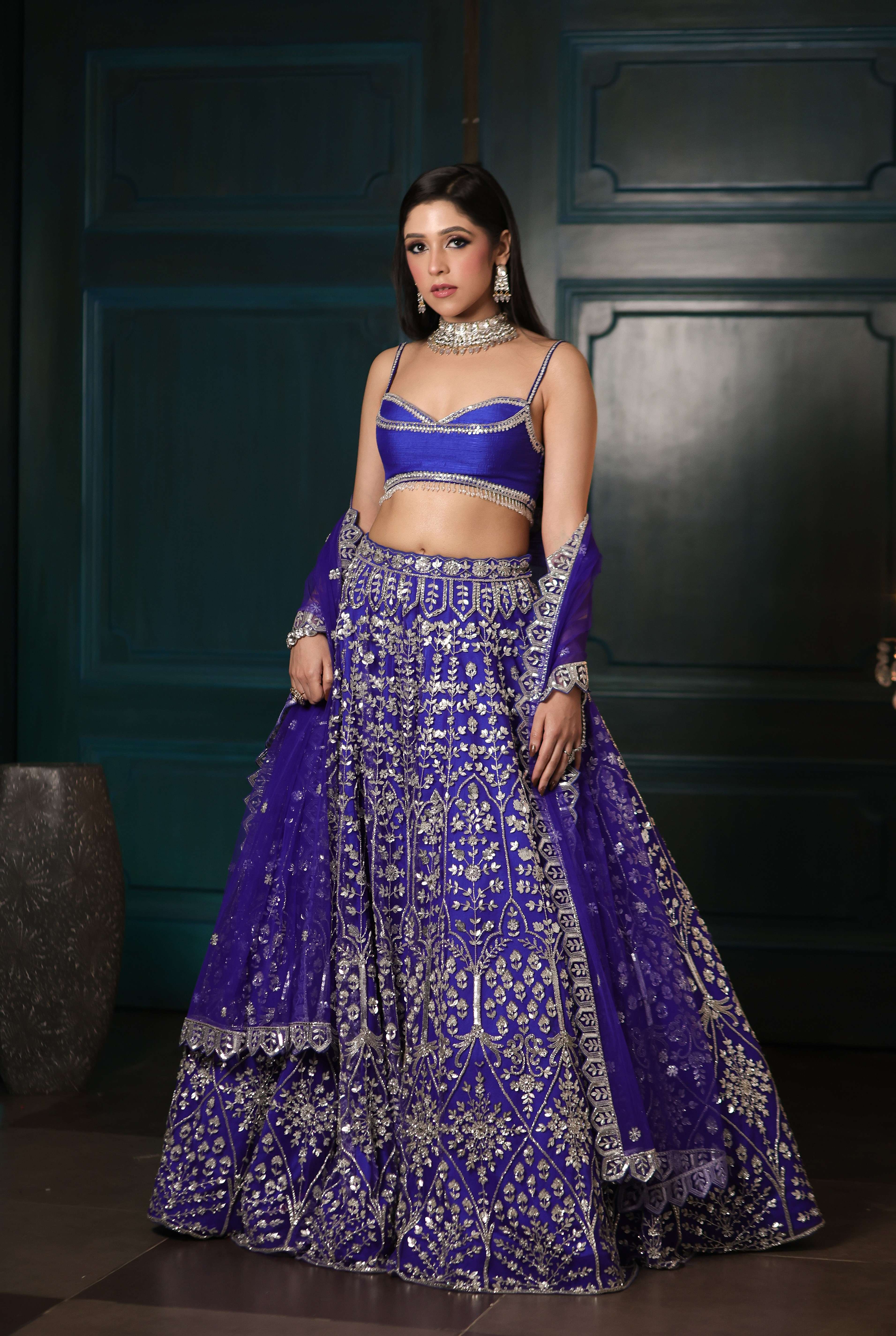 Vikki Blue Lehenga