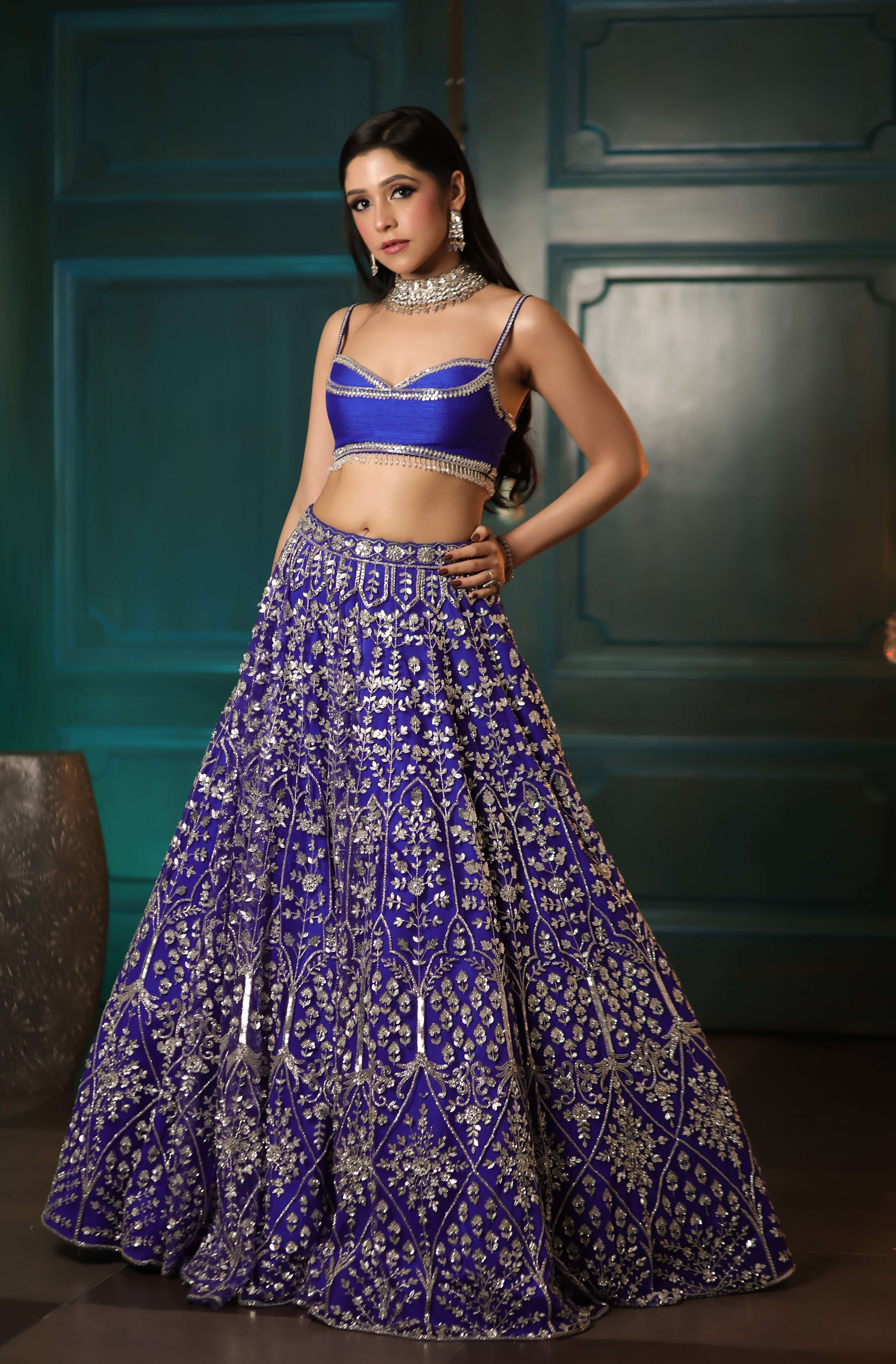 Vikki Blue Lehenga