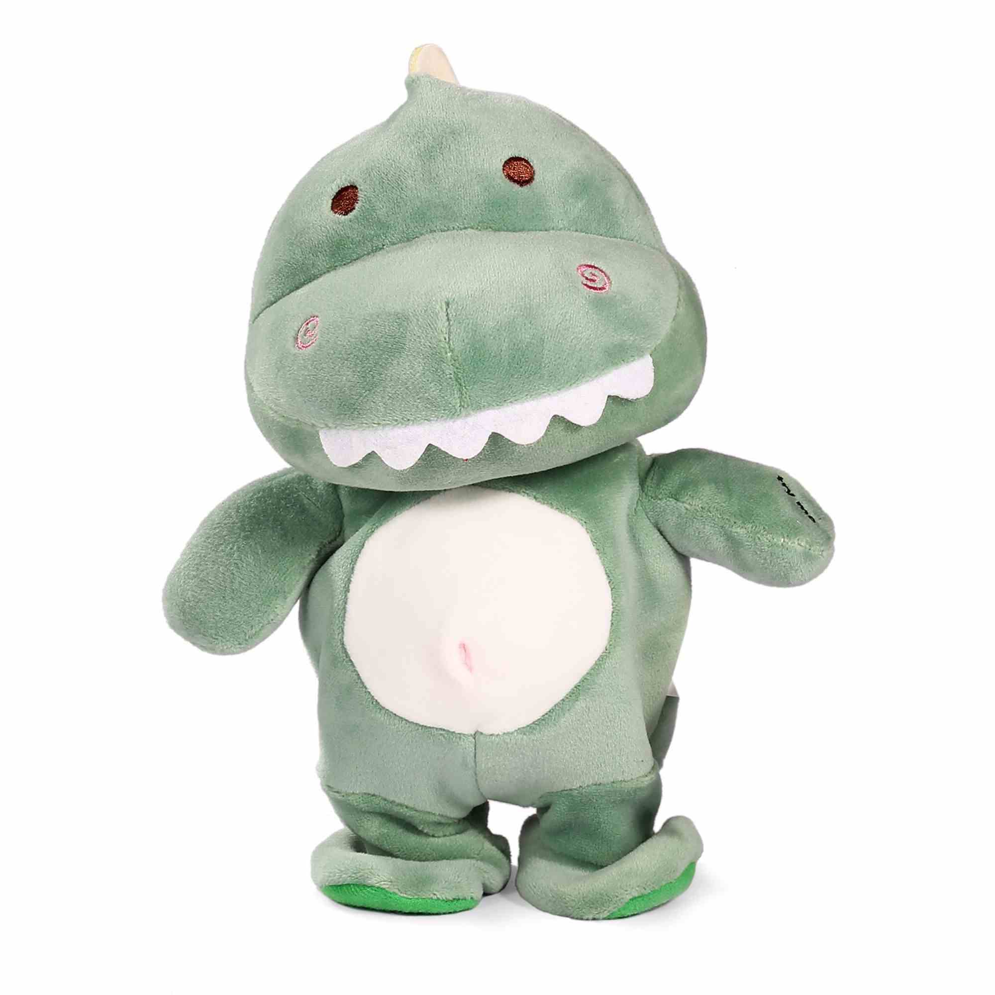 Hamleys Talk-Back Walk N Talk Dino, Soft Dino Plush, Multicolour, 3Y+