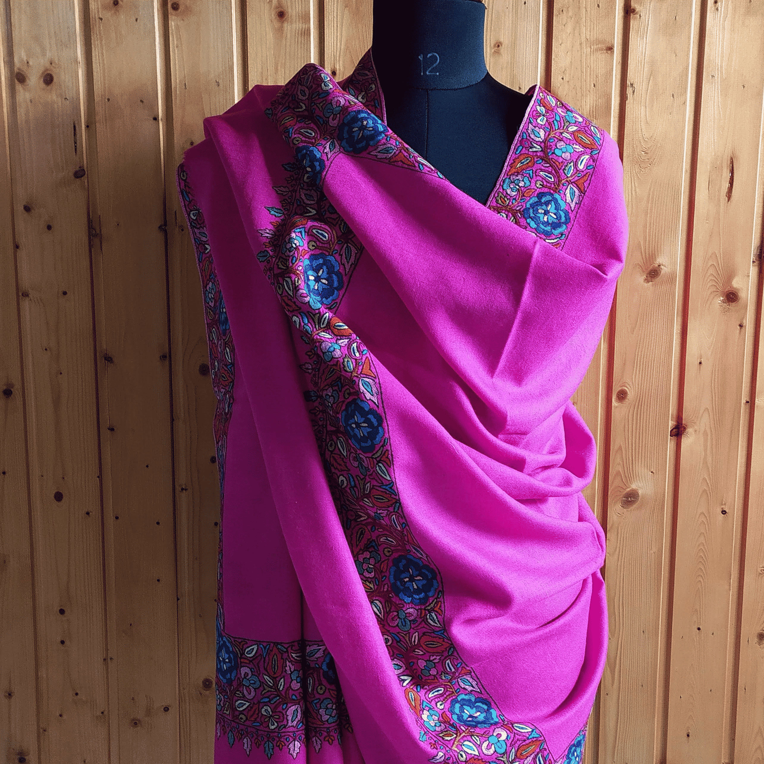 Fuscia Pink Paldar Shawl