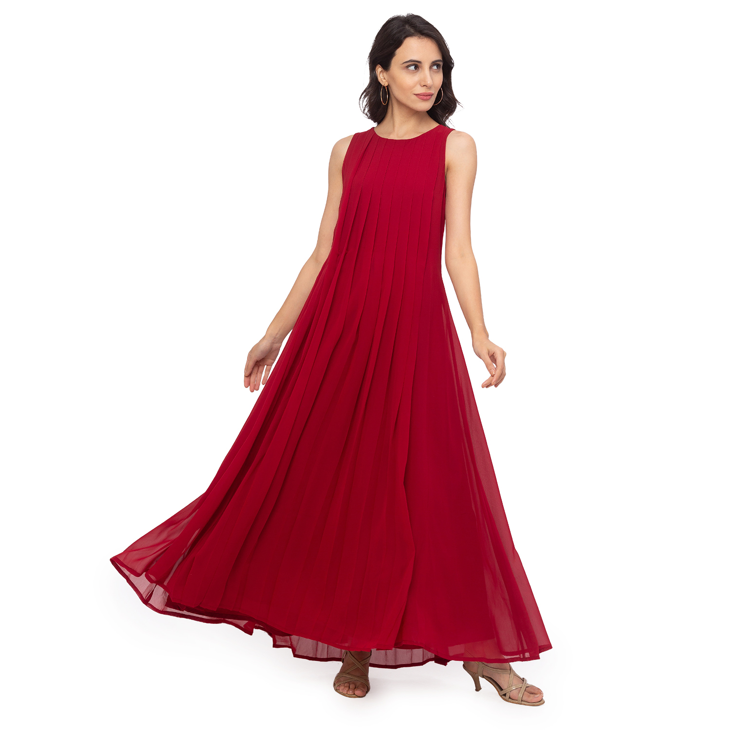 Maroon Maxi Dress