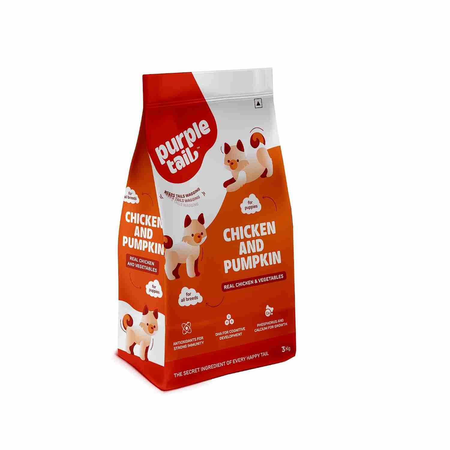 Purple Tail Chicken and Pumpkin Dry Food for Puppy