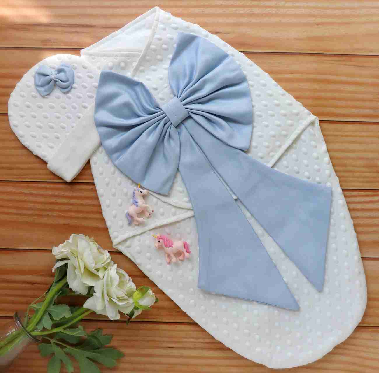 Aquamarine Drape Swaddle Set