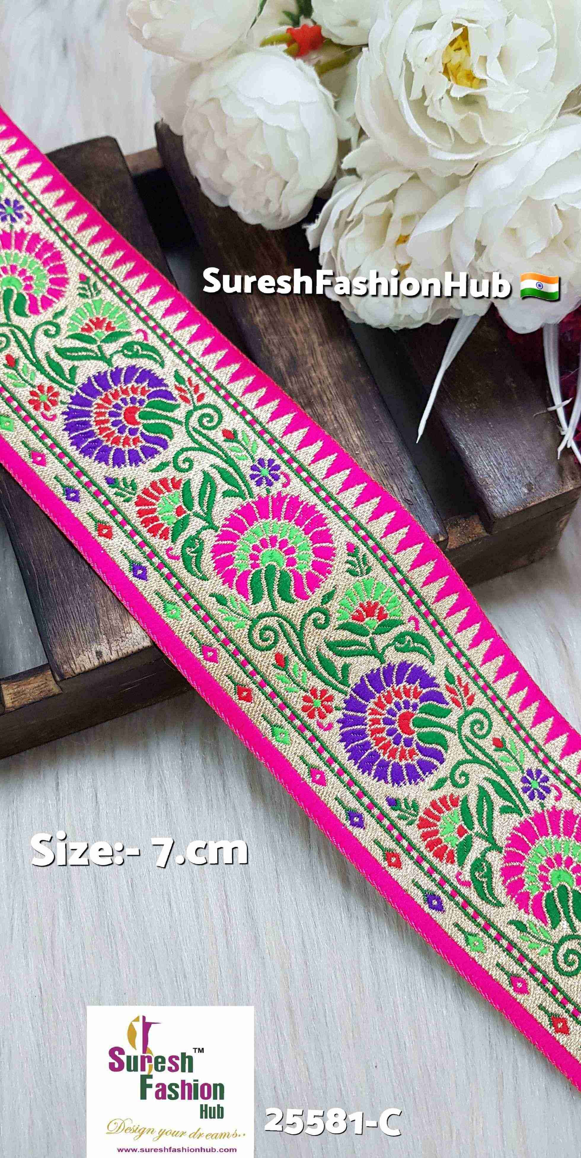 Rani Elite Floral Banarasi Lace