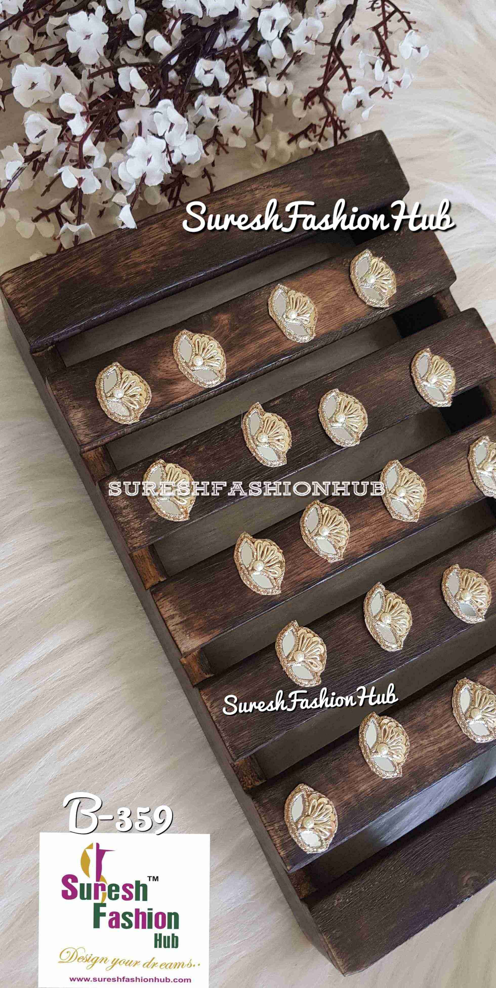 Half Cut Flower Embellished Butties