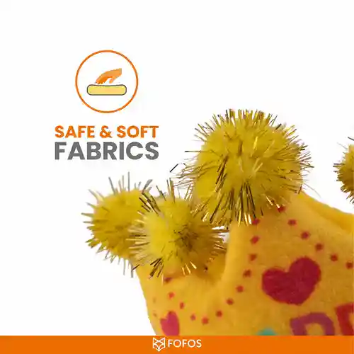Barkbutler Fofos Birthday Crown Catnip Toy for Cats