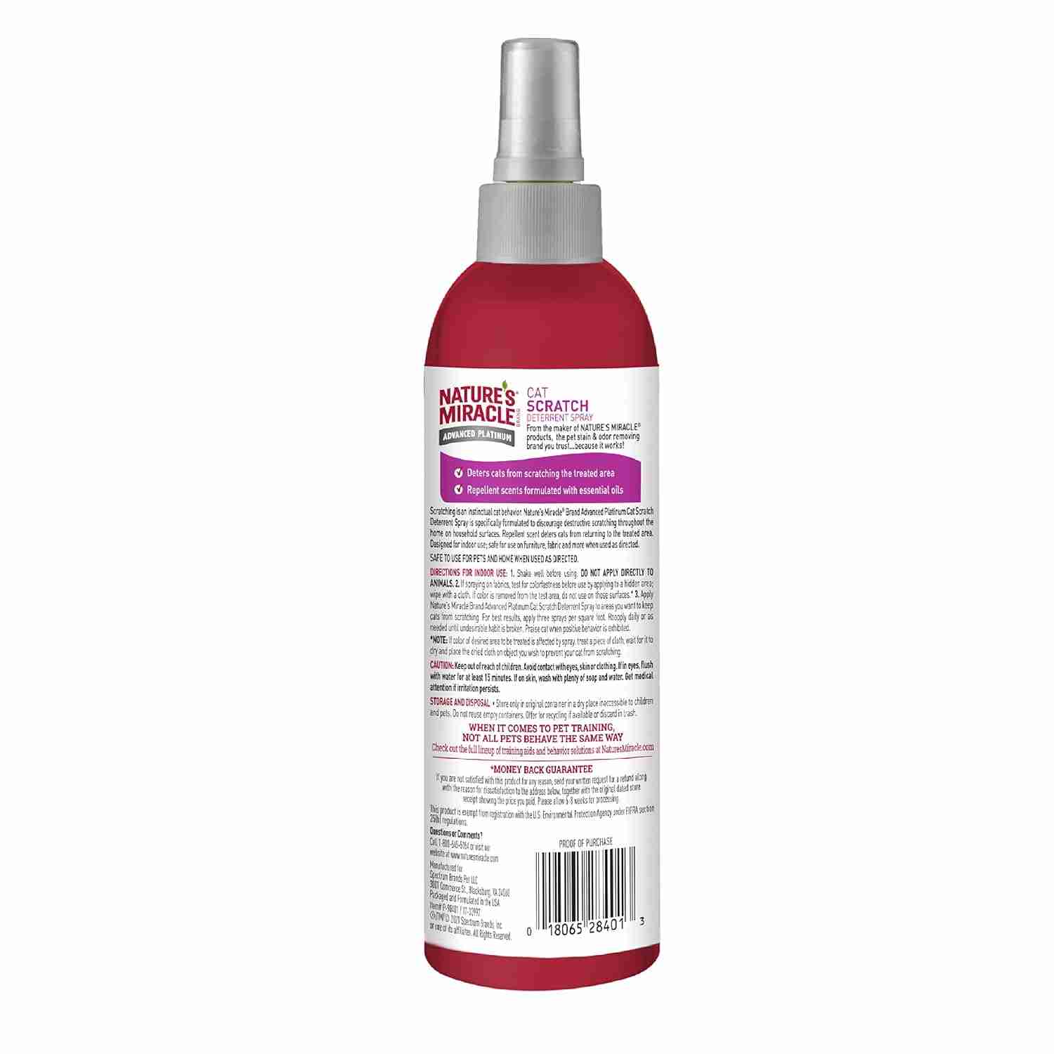 Natures Miracle Jfc Scratching Deter Spray 8 Oz – (Best Before Nov’26)