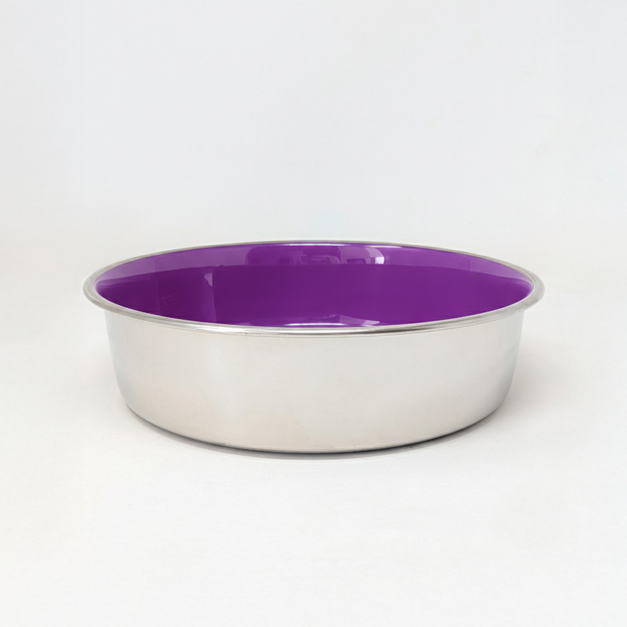 Ezra Anti Skid Rubber Grip, Stainless Steel Bowls for Dog, Purple