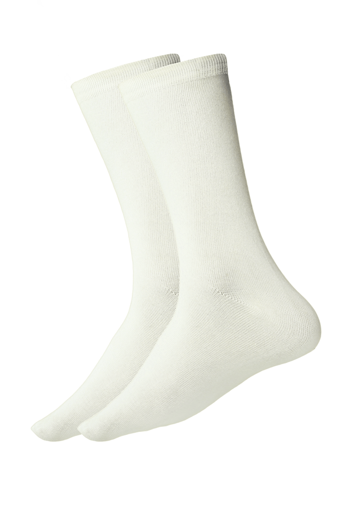 Bamboo Socks Set Of 2- White