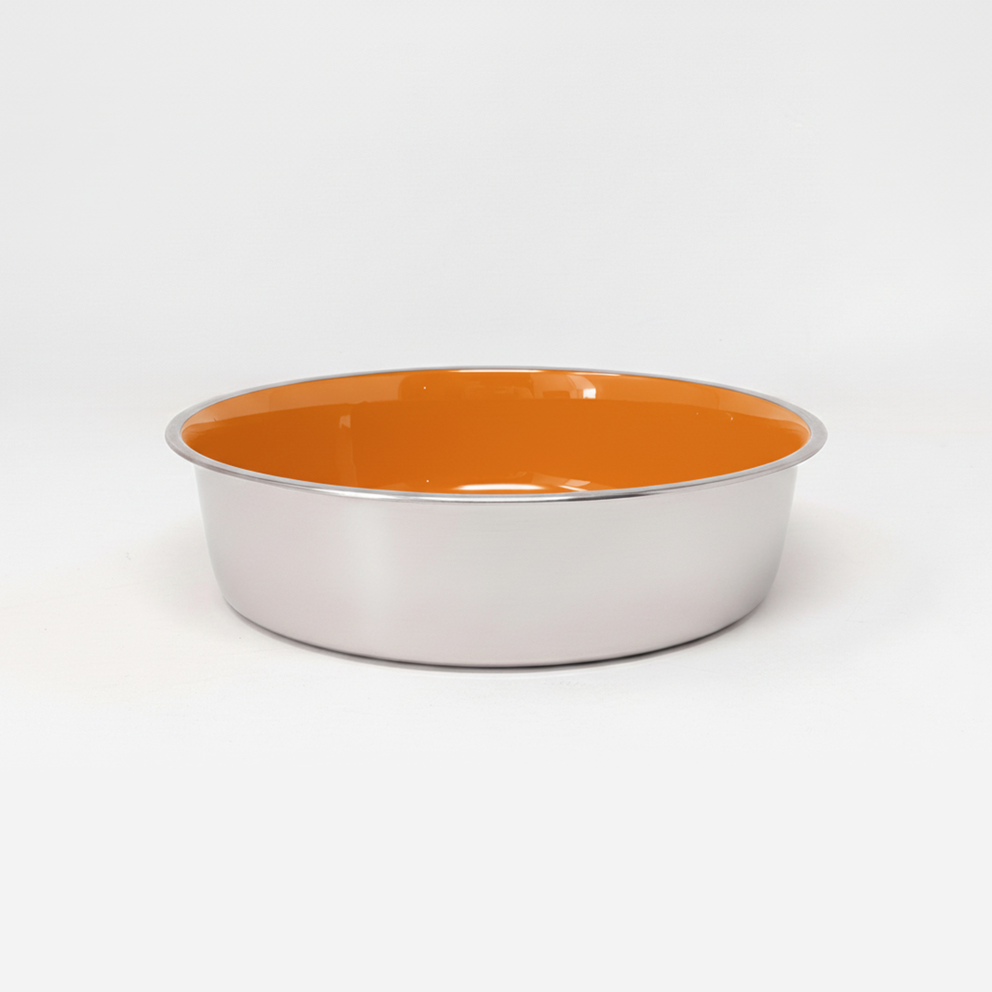 Ezra Anti Skid Rubber Grip, Stainless Steel Bowls for Dog, Orange