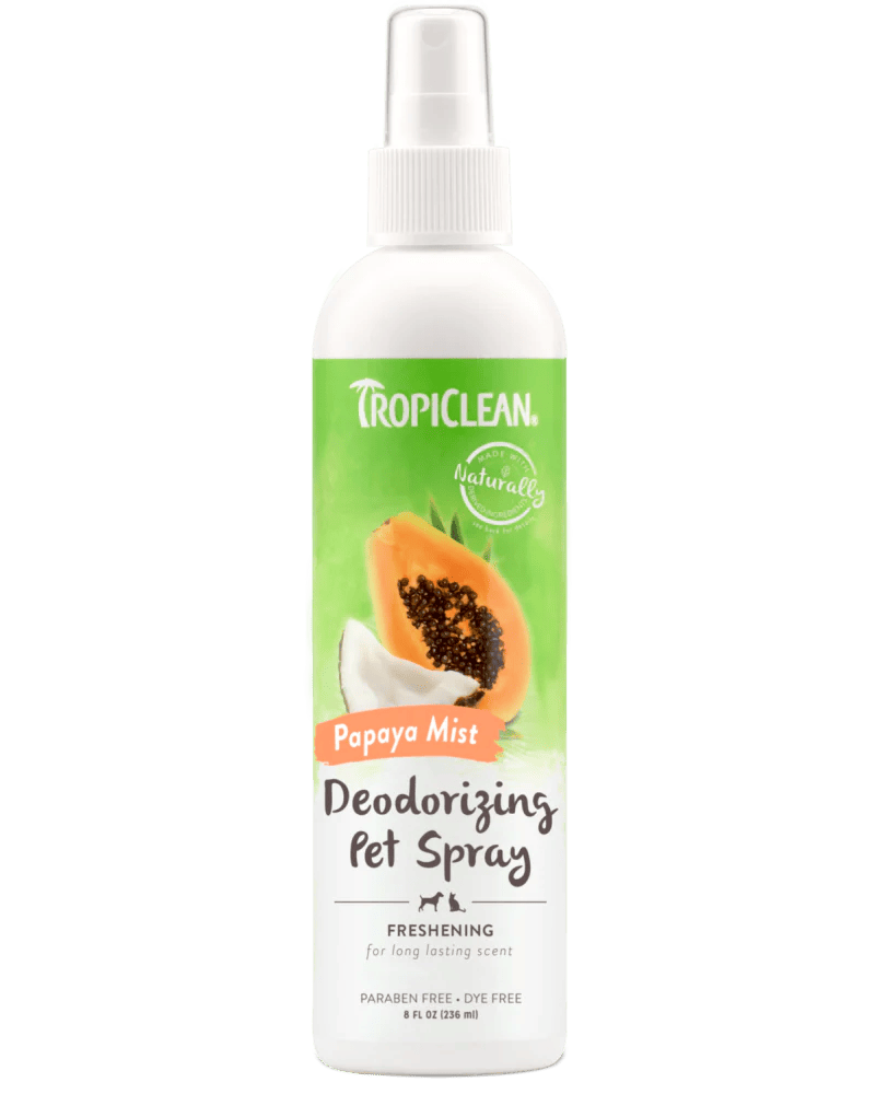 TropiClean Papaya Mist Freshening & Deodorizing Pet Spray - 236 ml