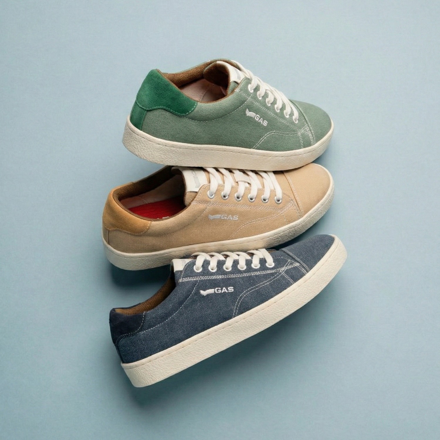 GAS | GAS Men Alpha-77 Green Sneakers|8