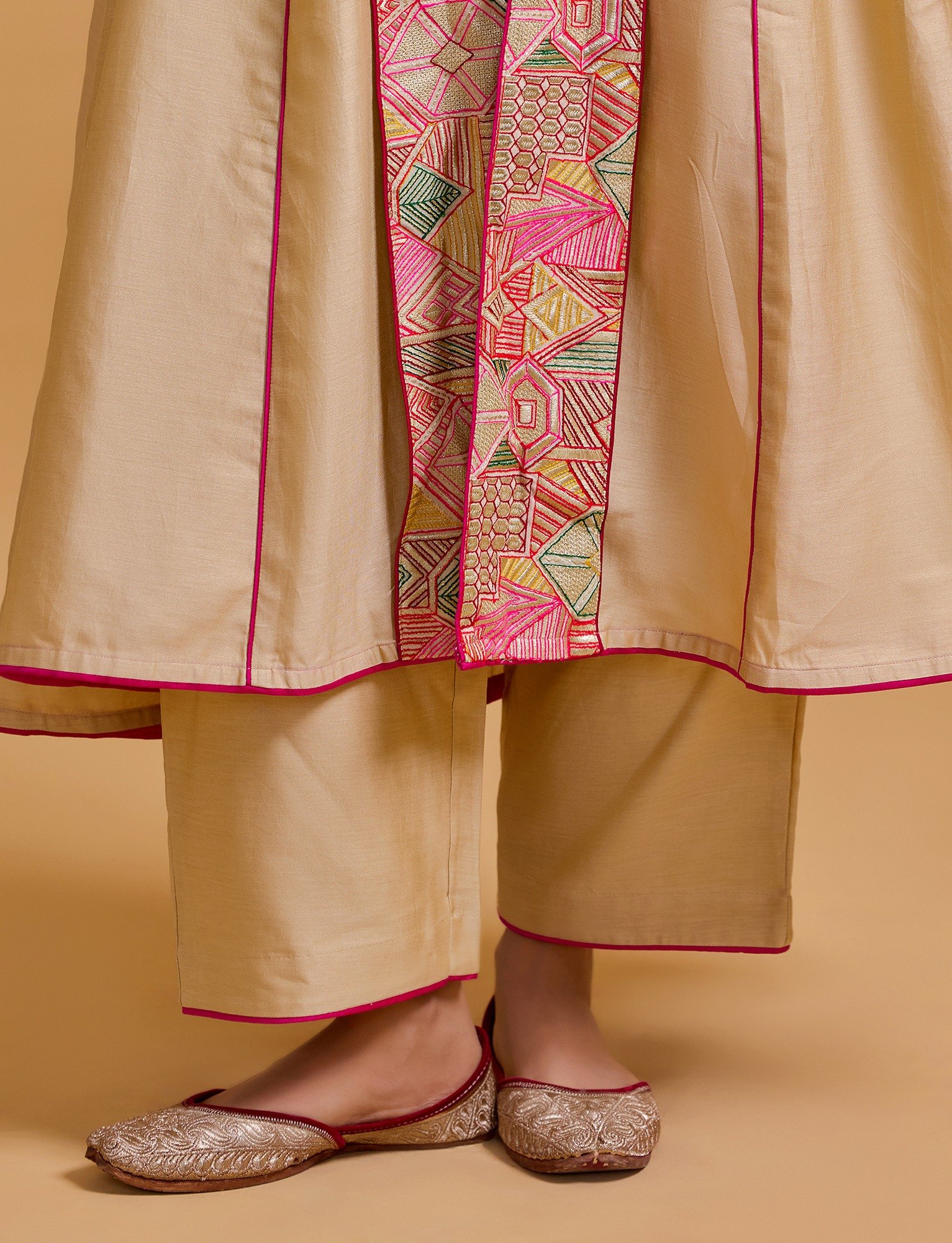 Mithai Beige Coat Set