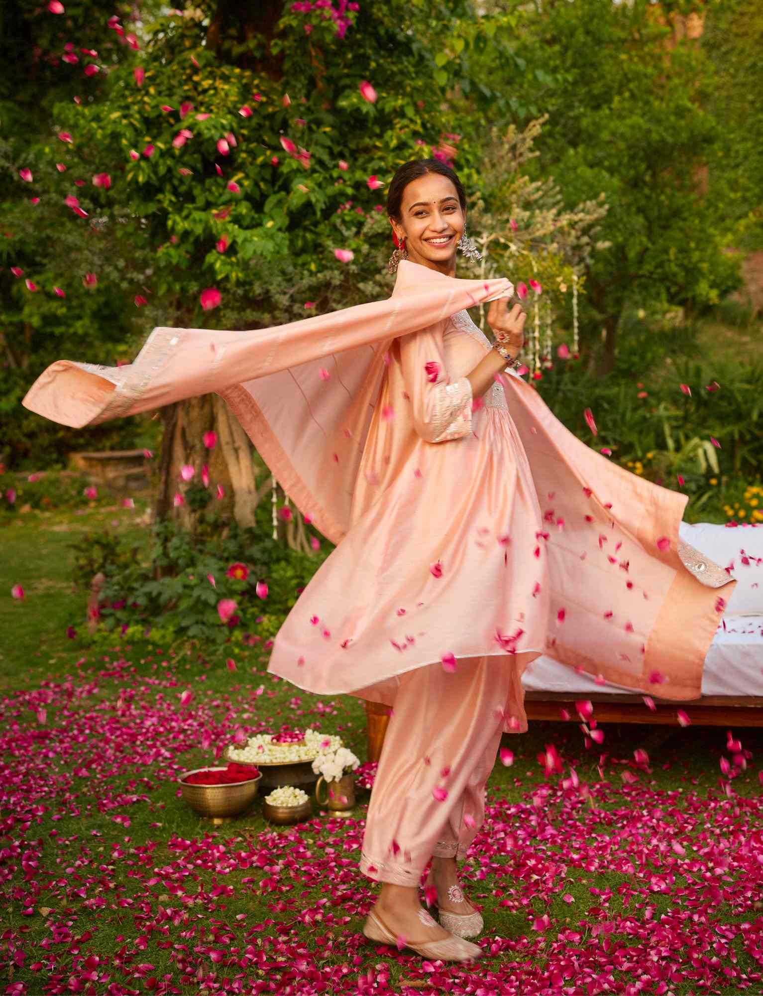 Zeenat Pink Kurta Salwar Set