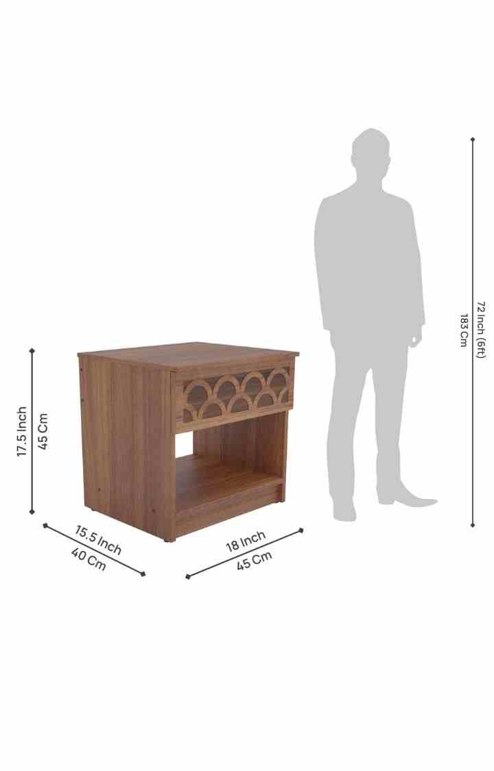 Sydney Bedside Table - Leon Teak (DIY)
