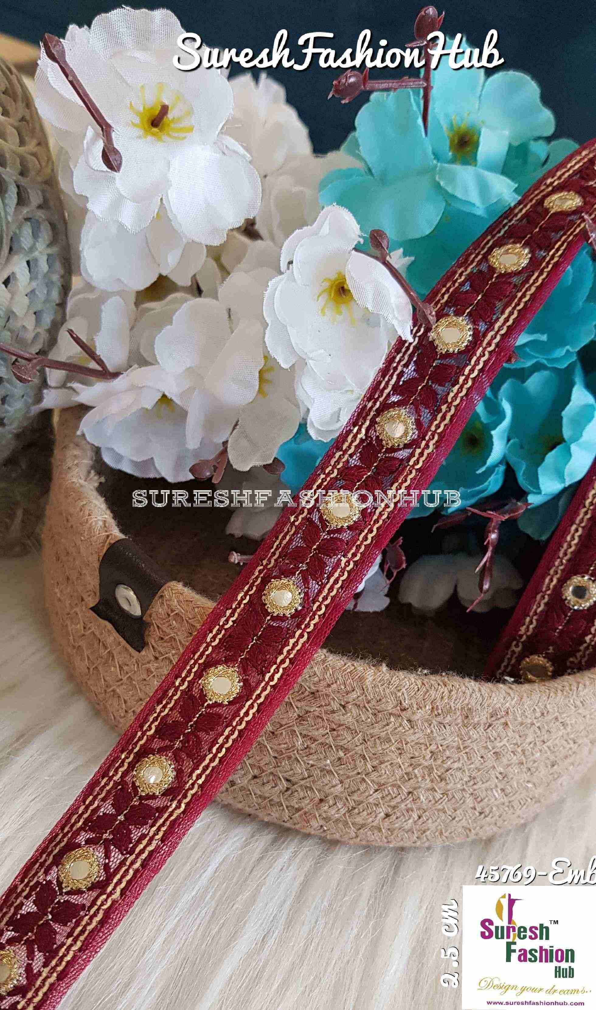 Indian Laces Embellishments Embroidery Saree Border Wholesale Silk Crafting Sewing Decorative Designer Ribbons #Blackborder  #Fancylaces #Decorativetrims #Embroideredborder #Sewingtrims #テープ #minne #lndianlaces #Sareeborder #アニー都城 #pasamanerías #pasamaneriasbordadas #Embellishments #可愛いマスク #Embroiderytrimmings #アクセサリー