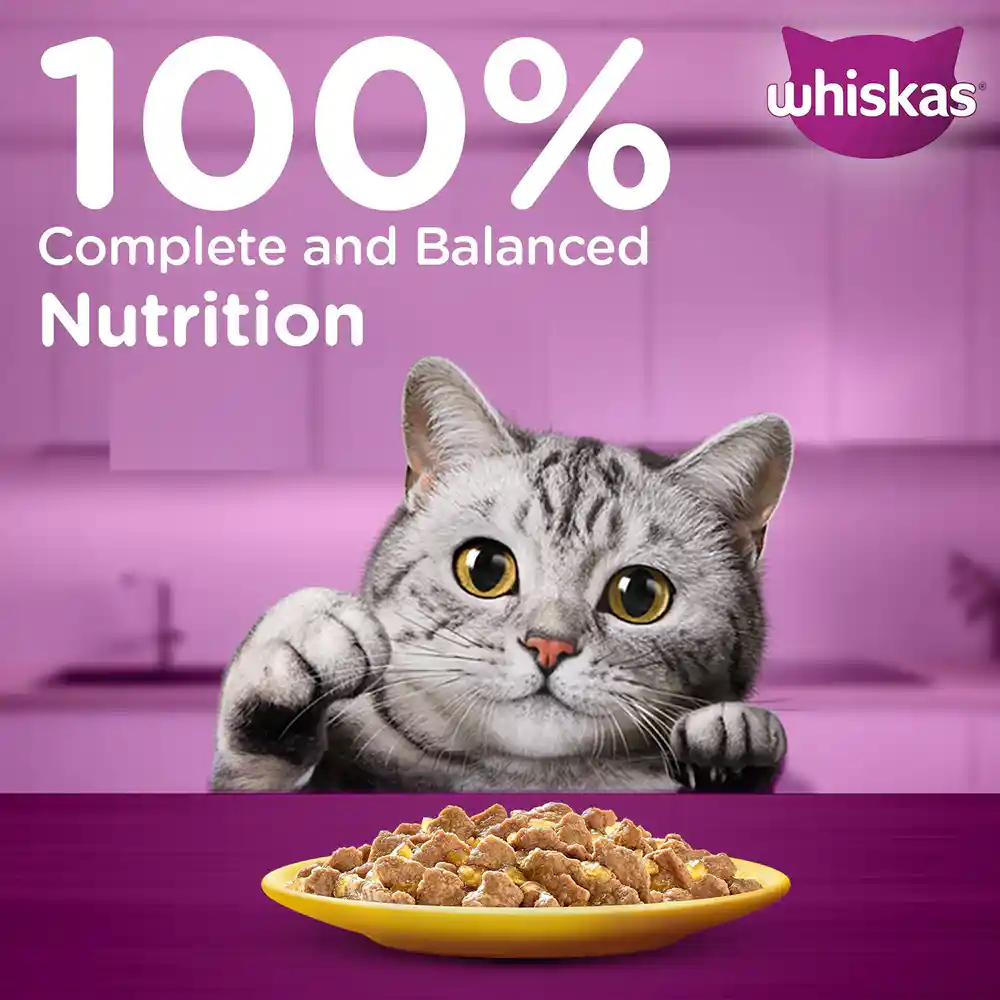 Whiskas Adult Chicken In Gravy Cat Wet Food, 85g