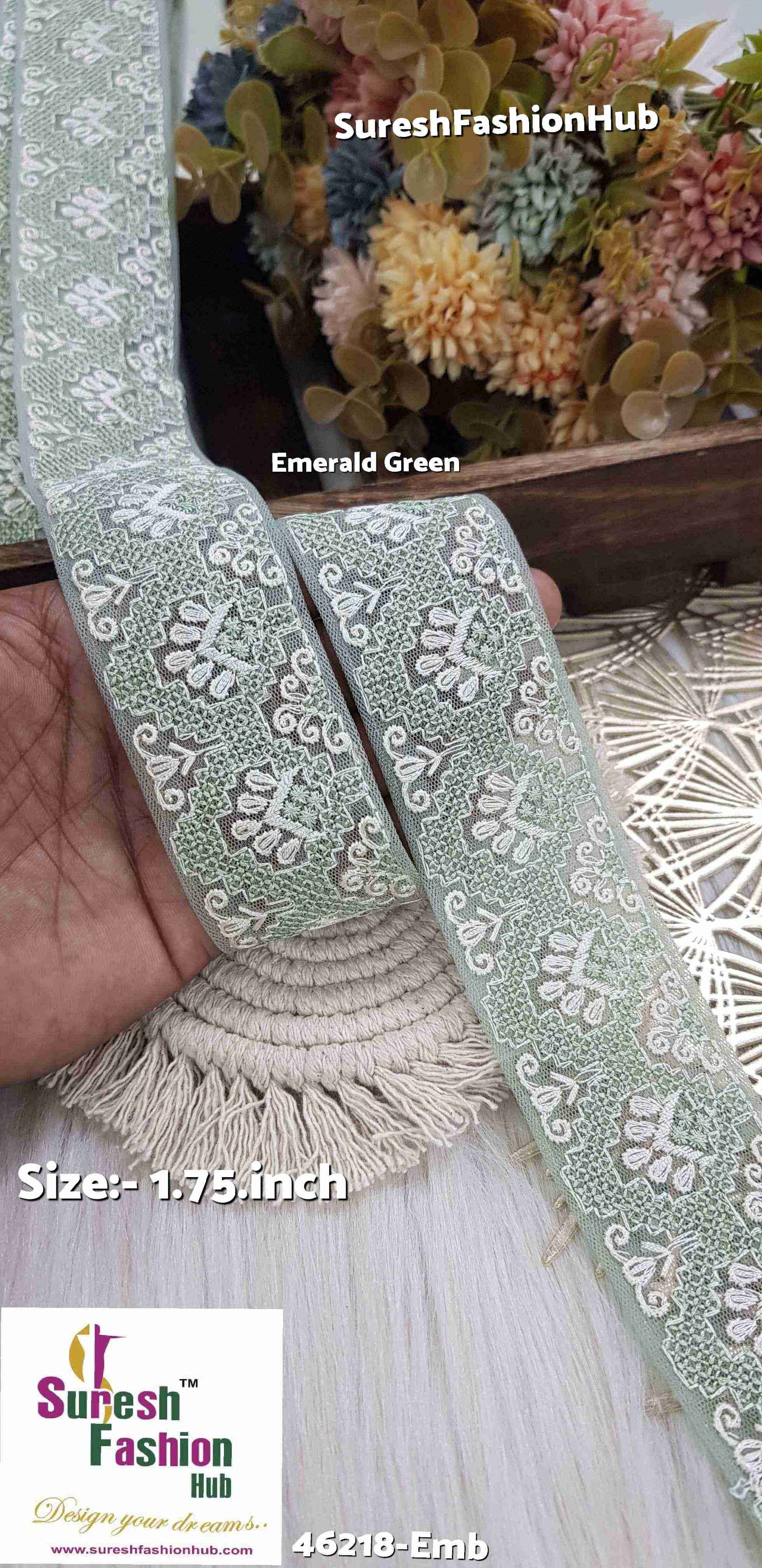 Certainly! Here are some ALT text suggestions that incorporate a variety of keywords to help improve your visibility on Google: 1. "Navratri Banarasi Laces - Traditional Indian Festive Laces" 2. "Golden Silver Banarasi Lace - Elegant Metallic Trims for Garments" 3. "Cutwork Banarasi Laces - Intricate Openwork Designs"