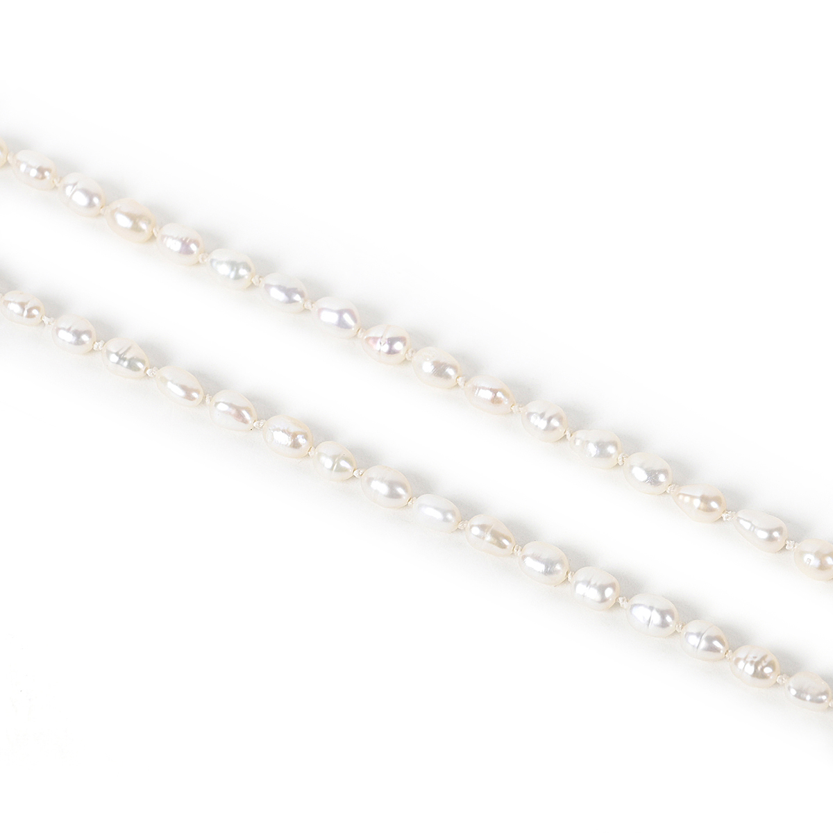 Shiv Ratan Kendra Natural Pearl Mala to balance Moon Planet, Mental Well Being & Anger Control II Length 20-30 CM II Weight: 35-40 Grams II