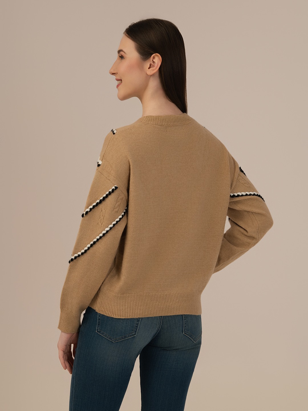 Albion Winter Classic Ladies Khaki Woolen Top