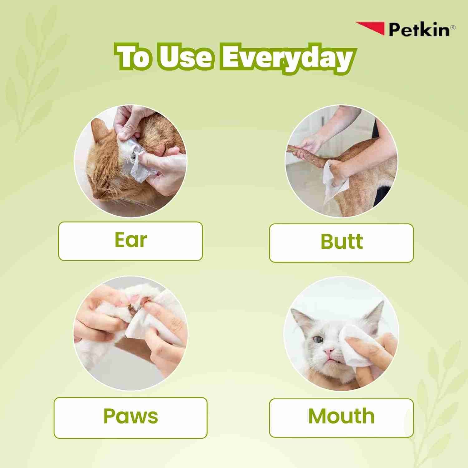 Petkin Big n' Thick Natural Pet wipes 100 Wipes