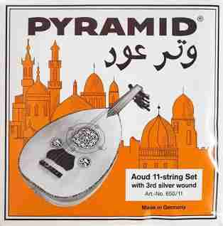 Pyramid Professional Oud Strings Set, Fa-Fa Arabic Tuning, German Made