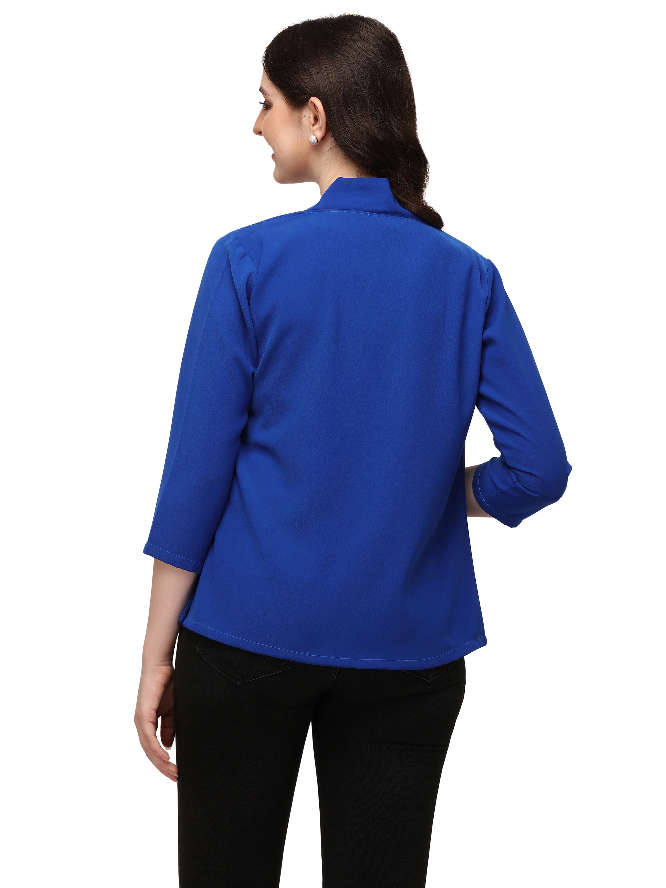 Smarty Pants women's navy blue color cotton twill jacket