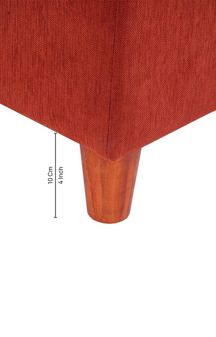 Viva Storage LHS Chaise Lounger Rusty Cider Orange Colour