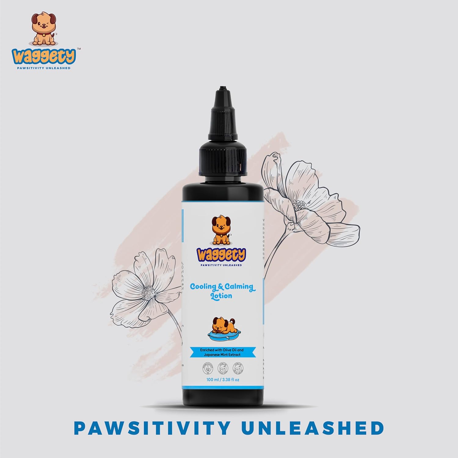 Waggety Cooling & Calming Lotion for Dogs, 100 ml