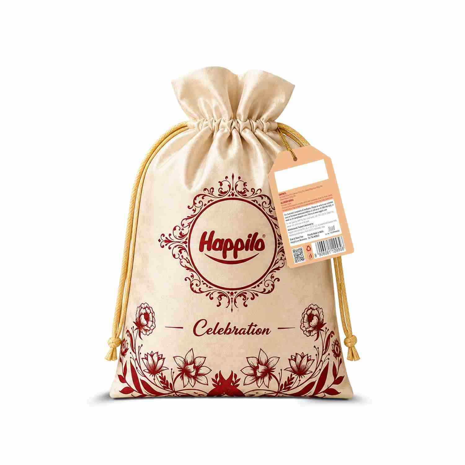 Happilo Golden Potli Dry Fruit Gift Bag (Happilo, Bengaluru)