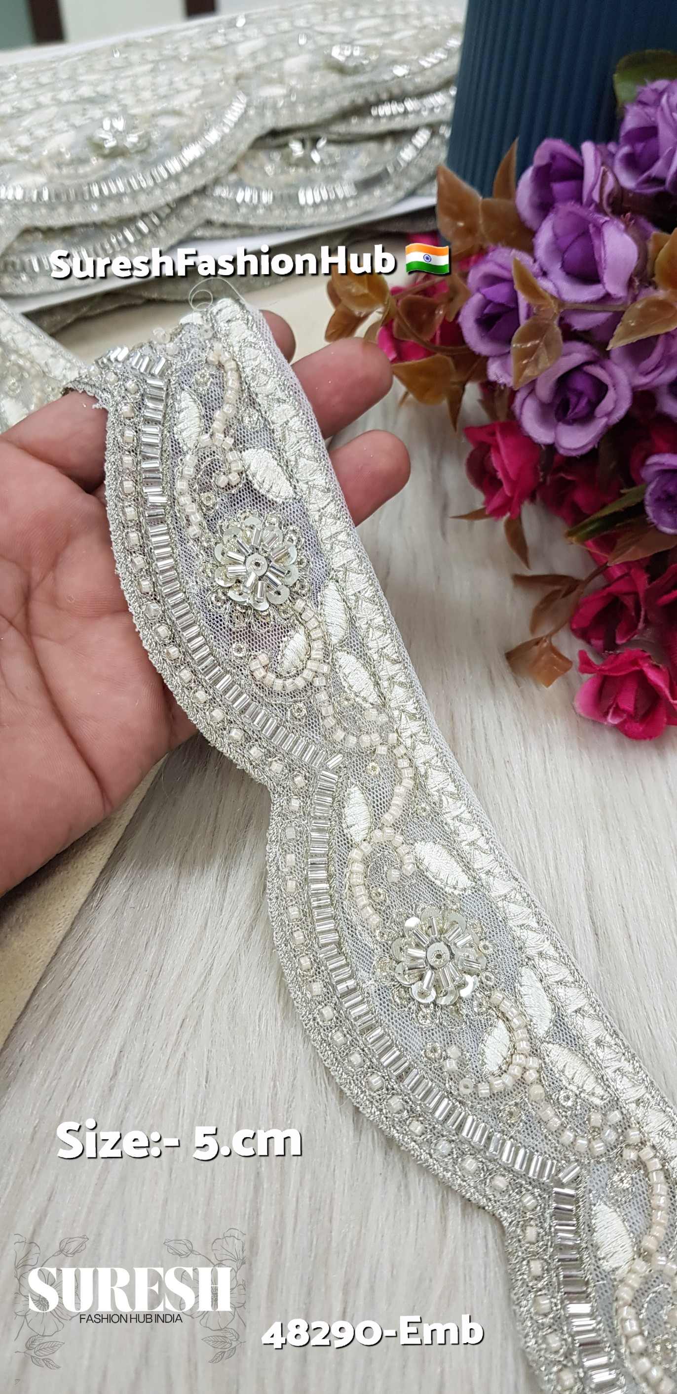 Water Elegance Scalloped Lace – 48290-Emb