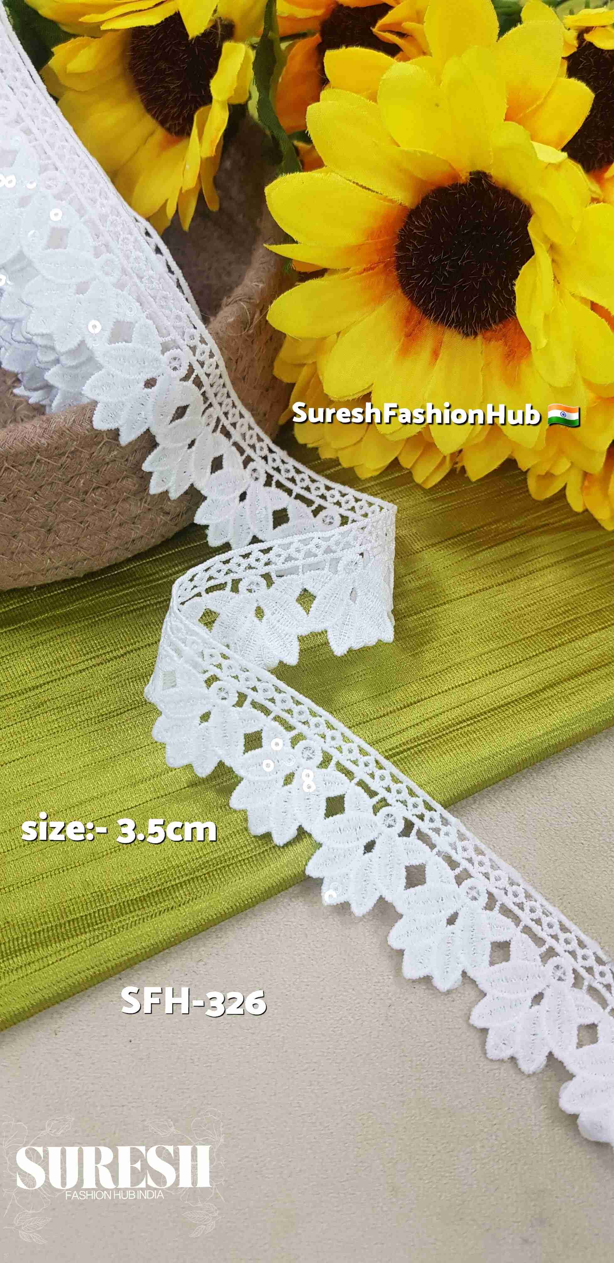 GPO Lace with Transparent Sequins