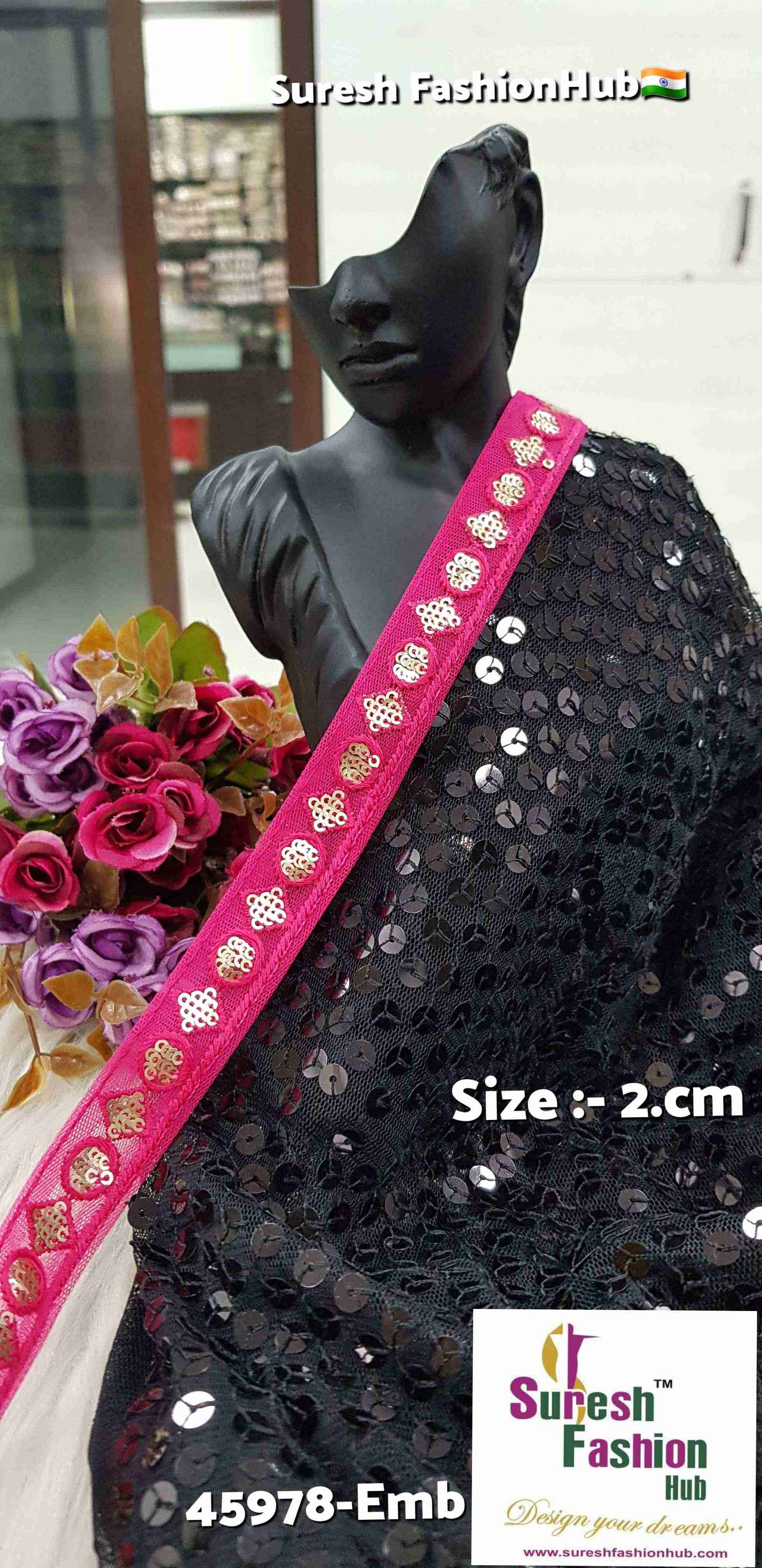 Geometric Pearl Rani Lace