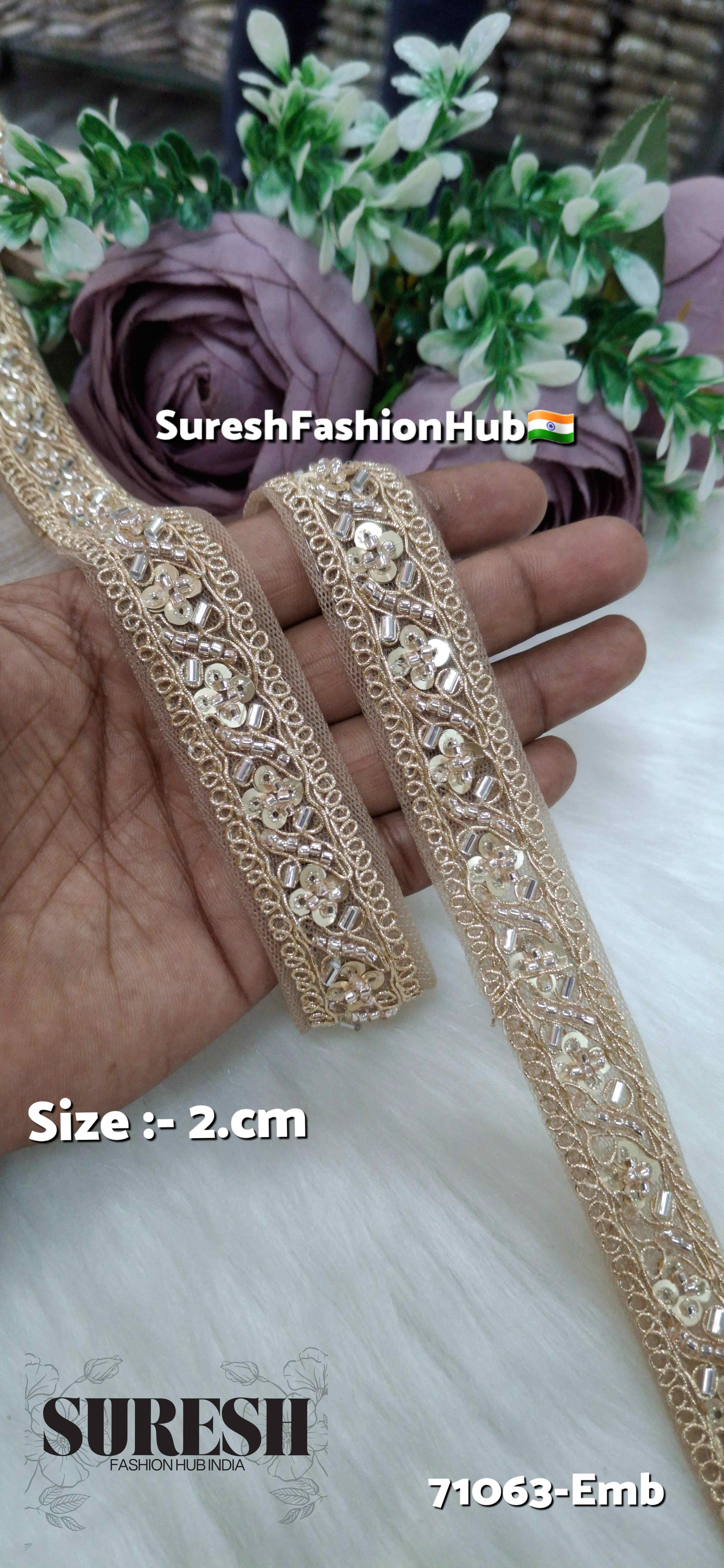 Lightlist Gold Radiance Embroidery Lace