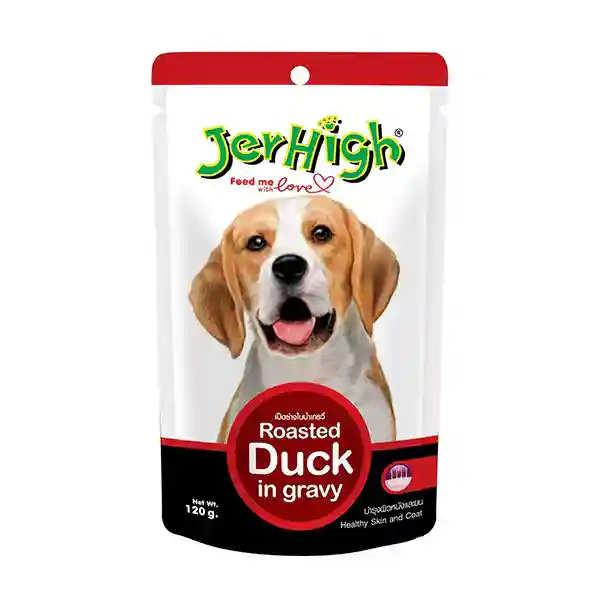 Jerhigh Roasted Duck in Gravy Wet Dog Food, 120g