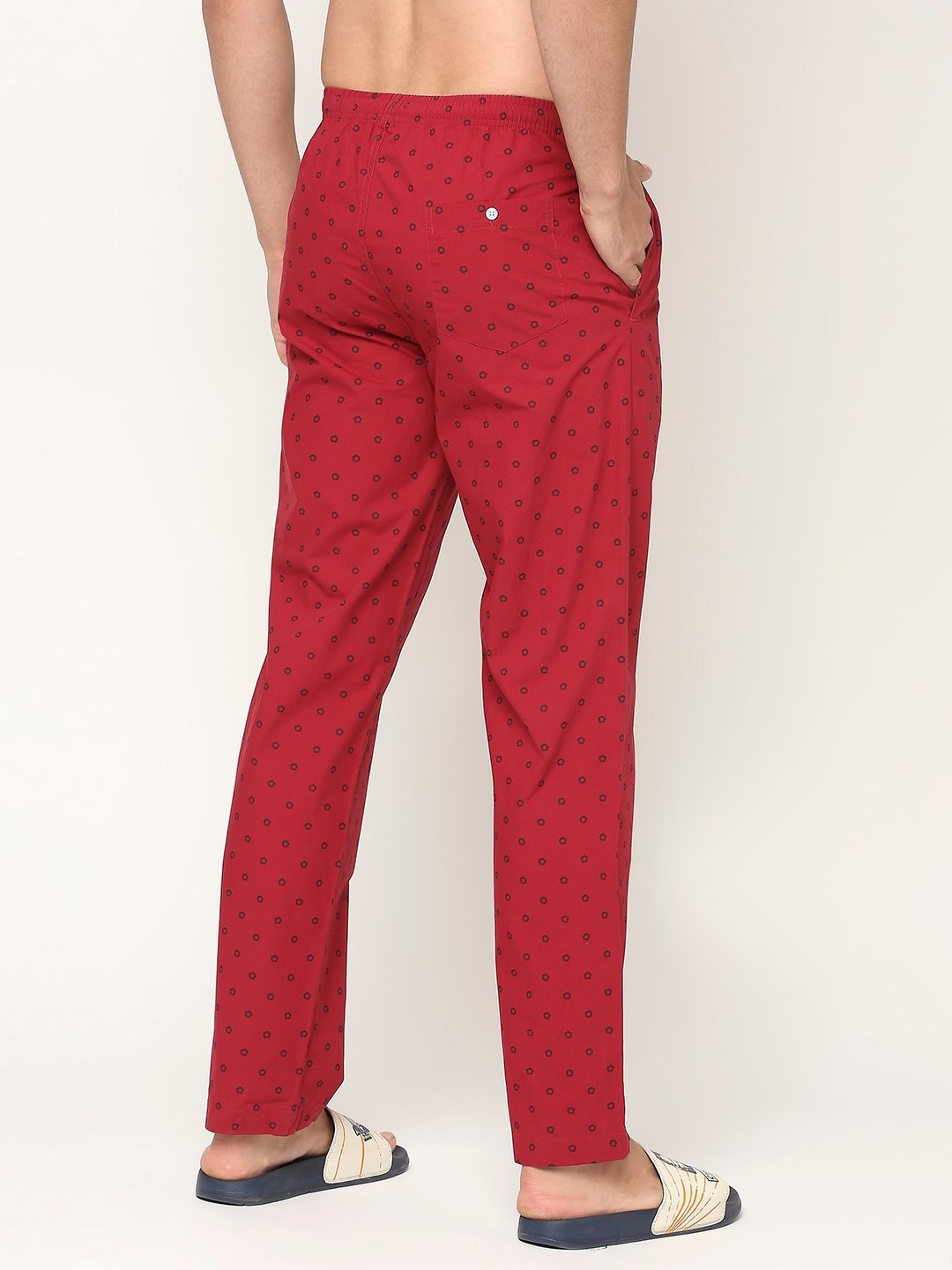 spykar | Underjeans by Spykar Premium Cotton Printed Men Maroon Pyjama 3