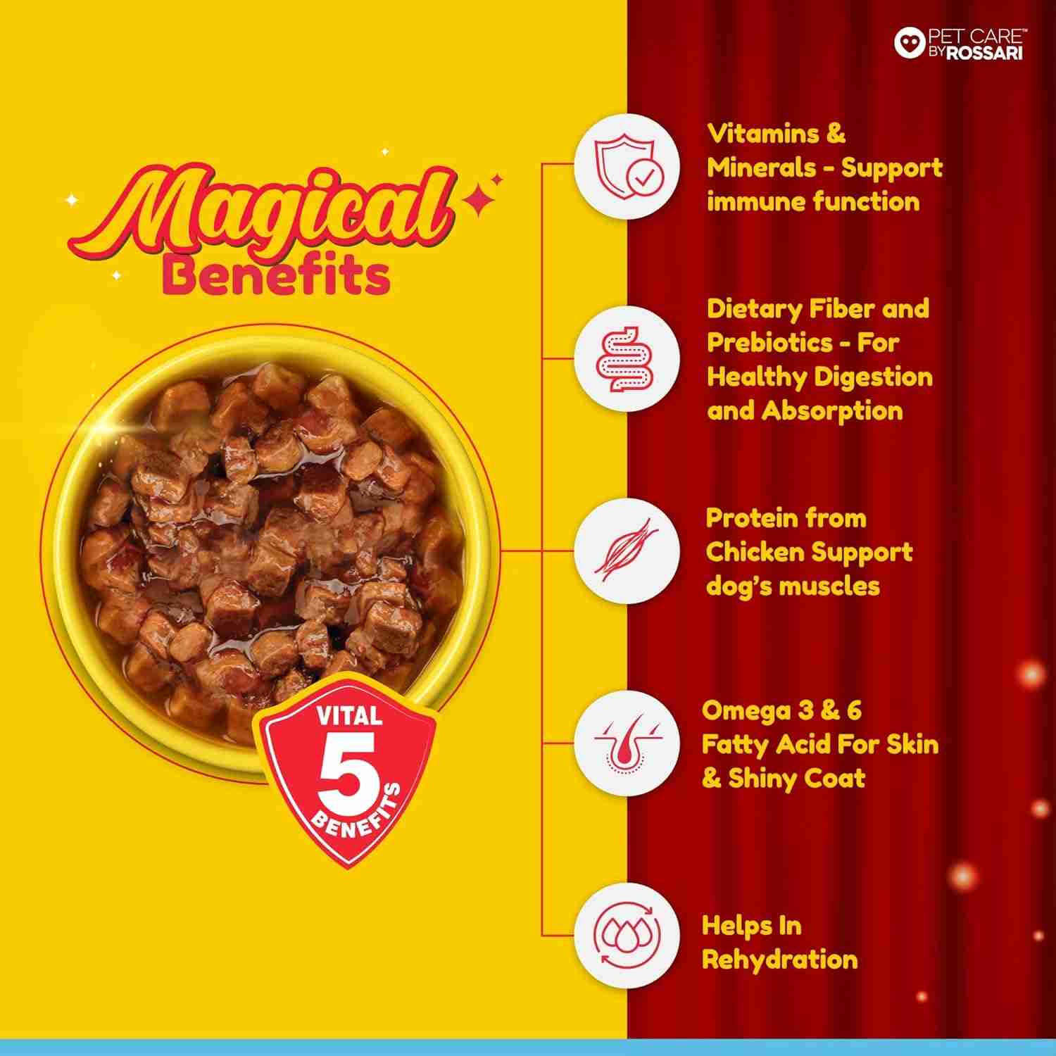 Zippy Puppy Chicken & Liver Chunks In Gravy for Dogs 85gm